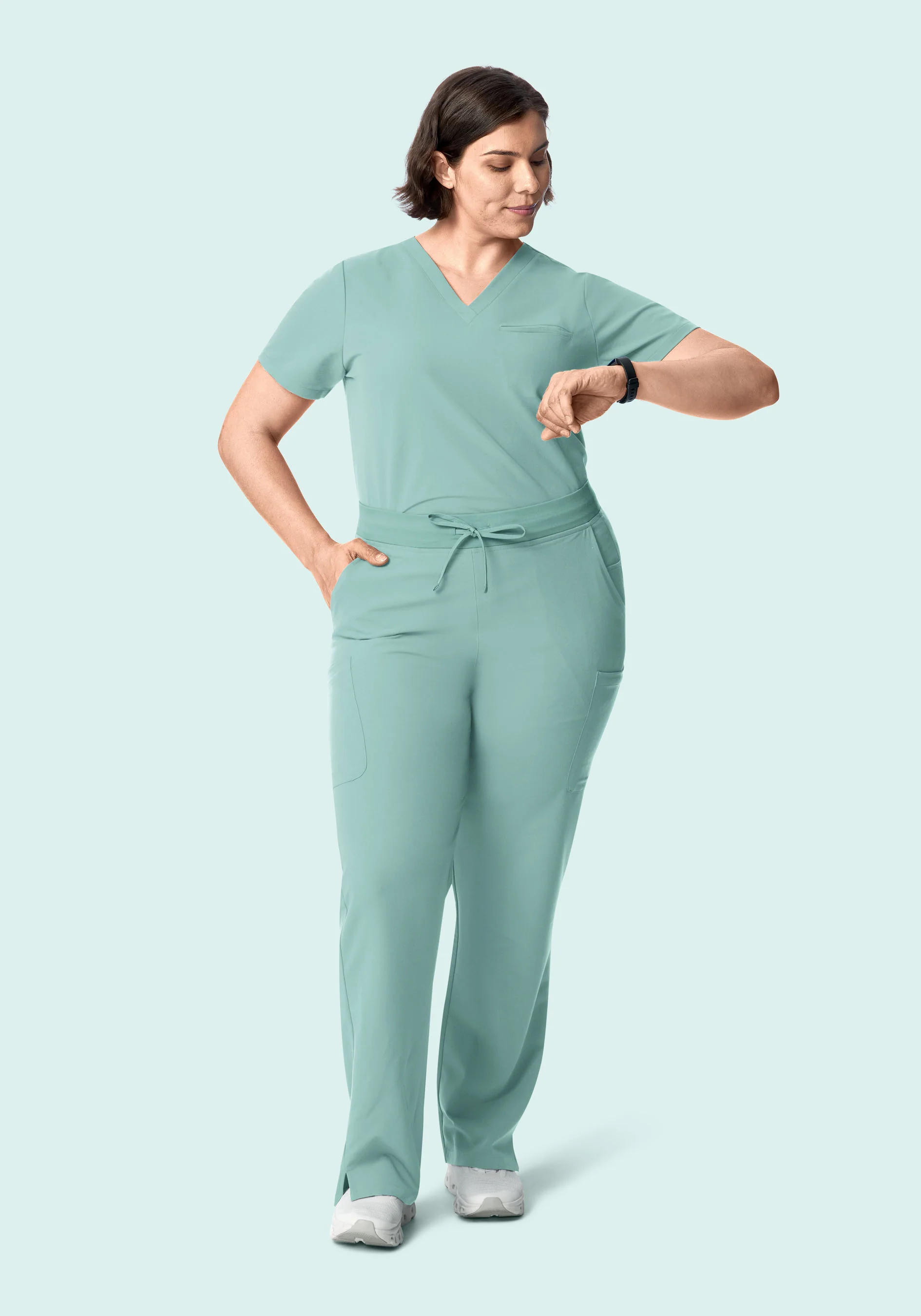 11 Pocket High Waisted Cargos Tourmaline - Image 6