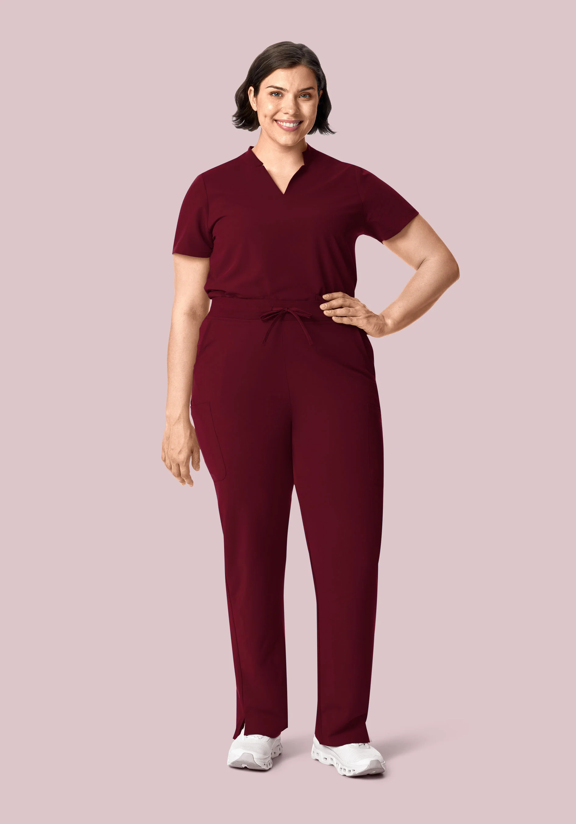 11 Pocket High Waisted Cargos Wine - Image 5