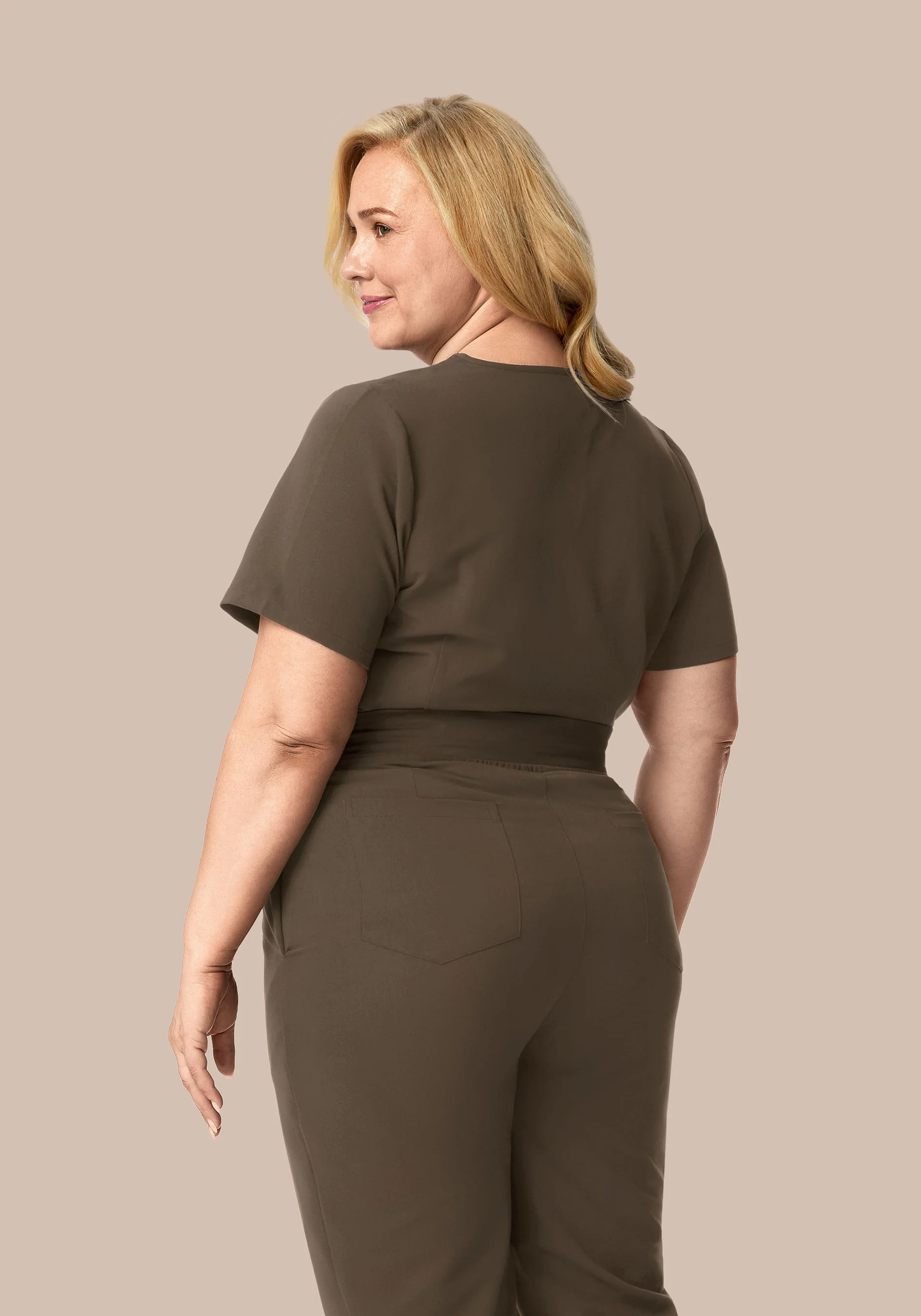 5 Pocket Notch Neck Top Truffle - Image 6