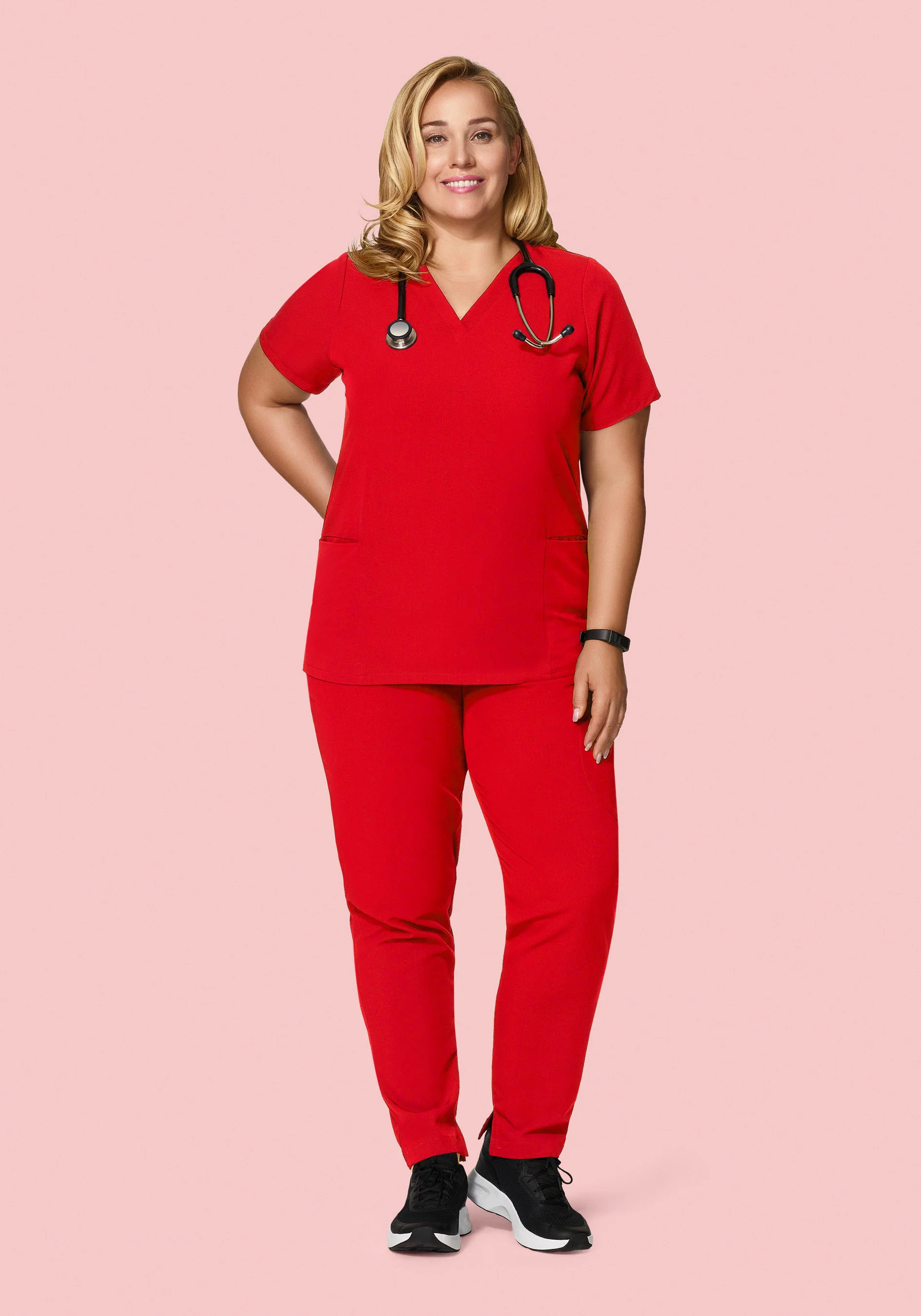 6 Pocket Slim Pants Candy Red - Image 5