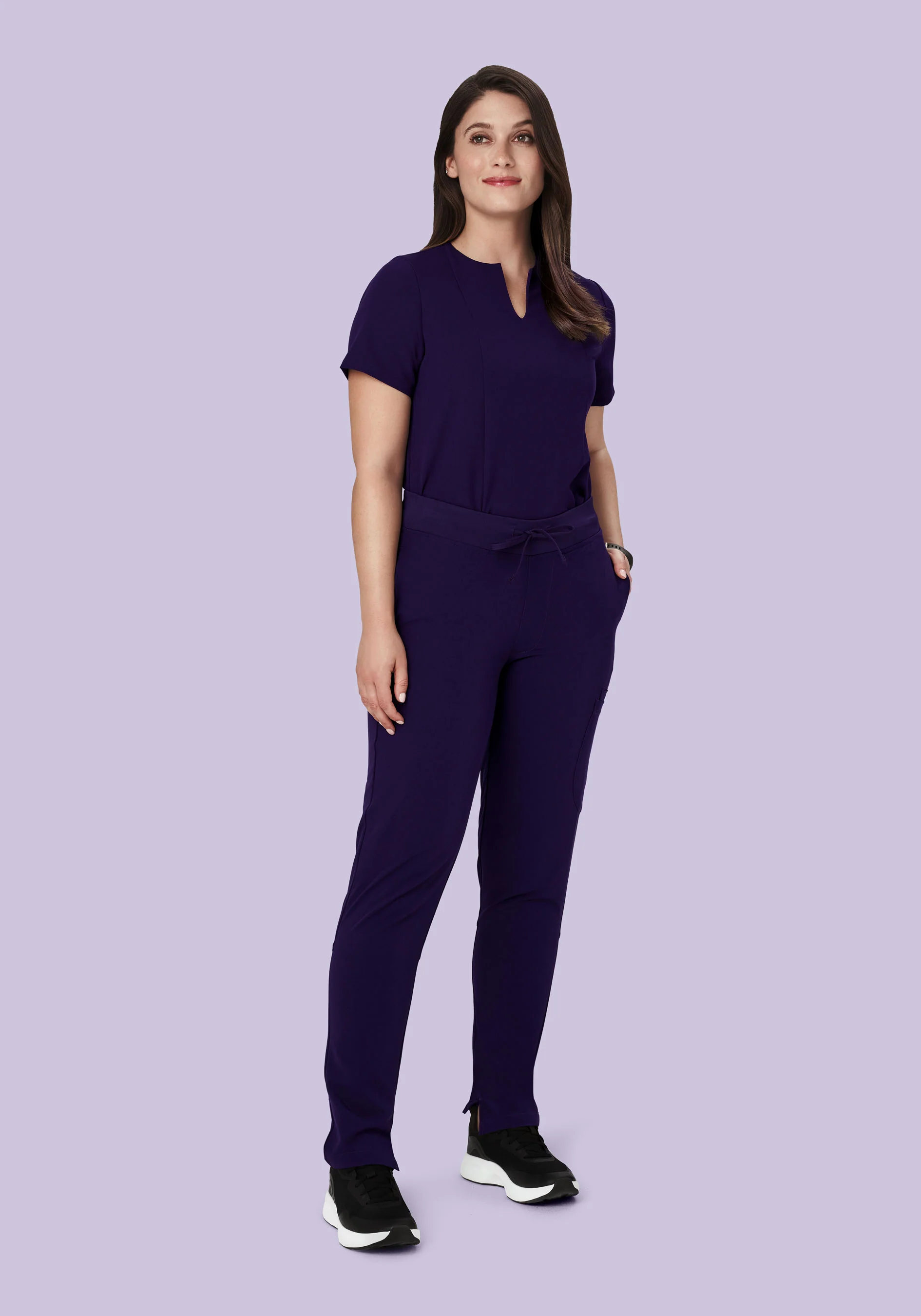 6 Pocket Slim Pants Eggplant - Image 2