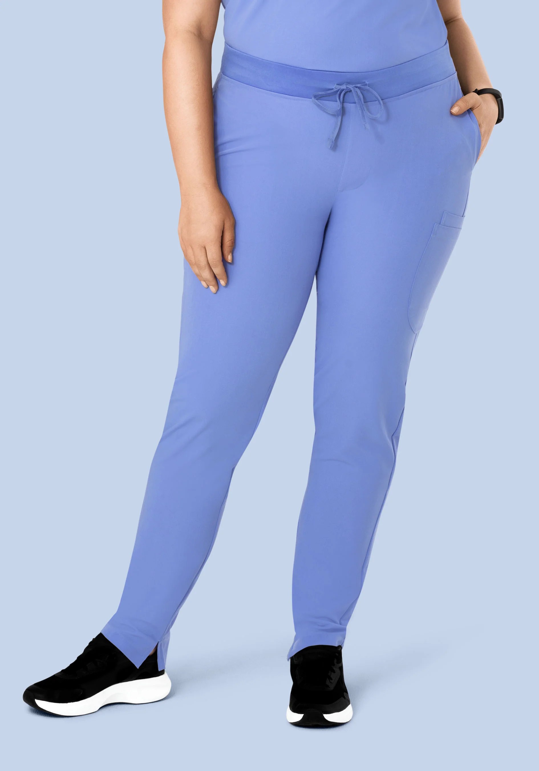 6 Pocket Slim Pants French Blue - Image 6