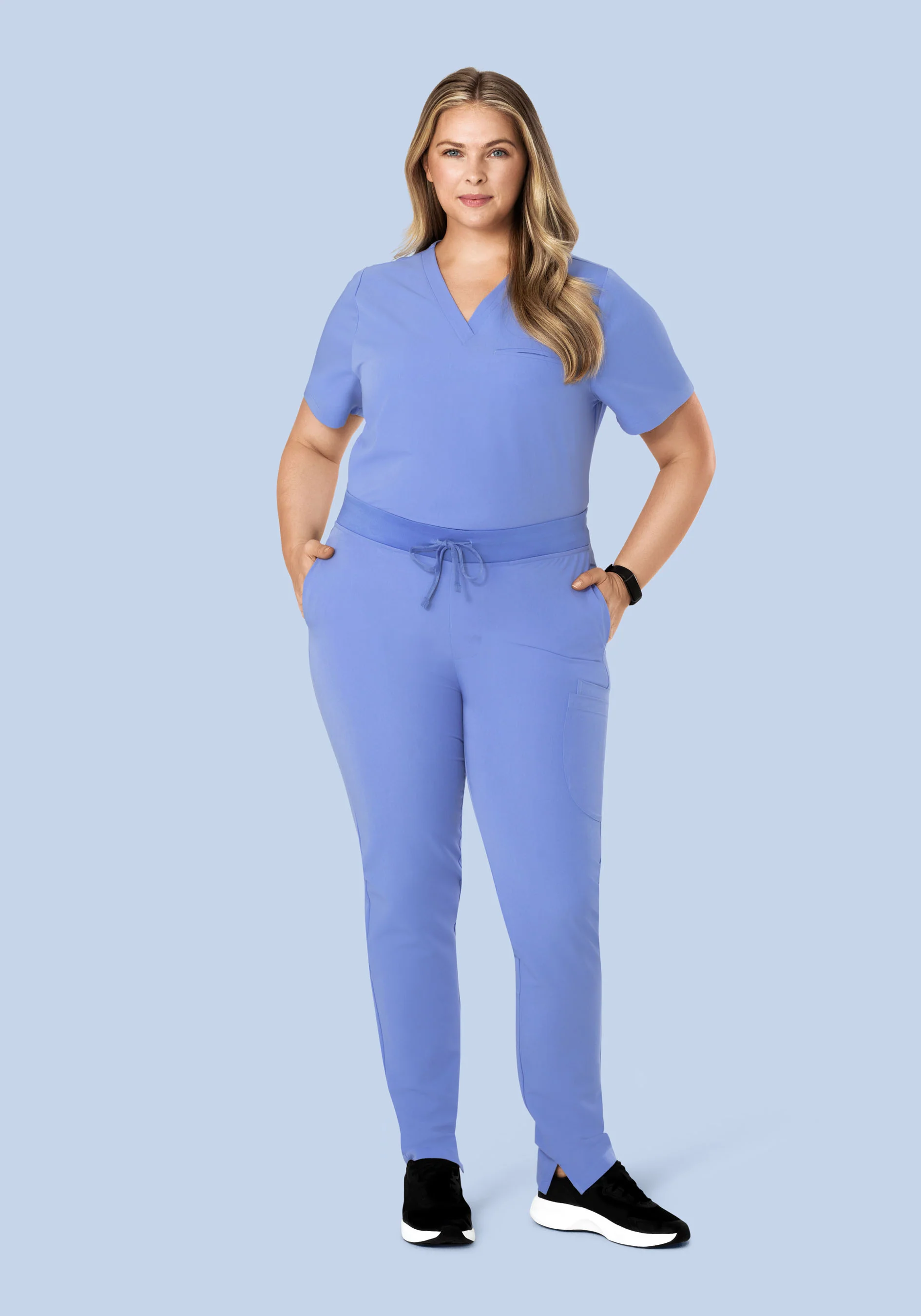 6 Pocket Slim Pants French Blue - Image 7