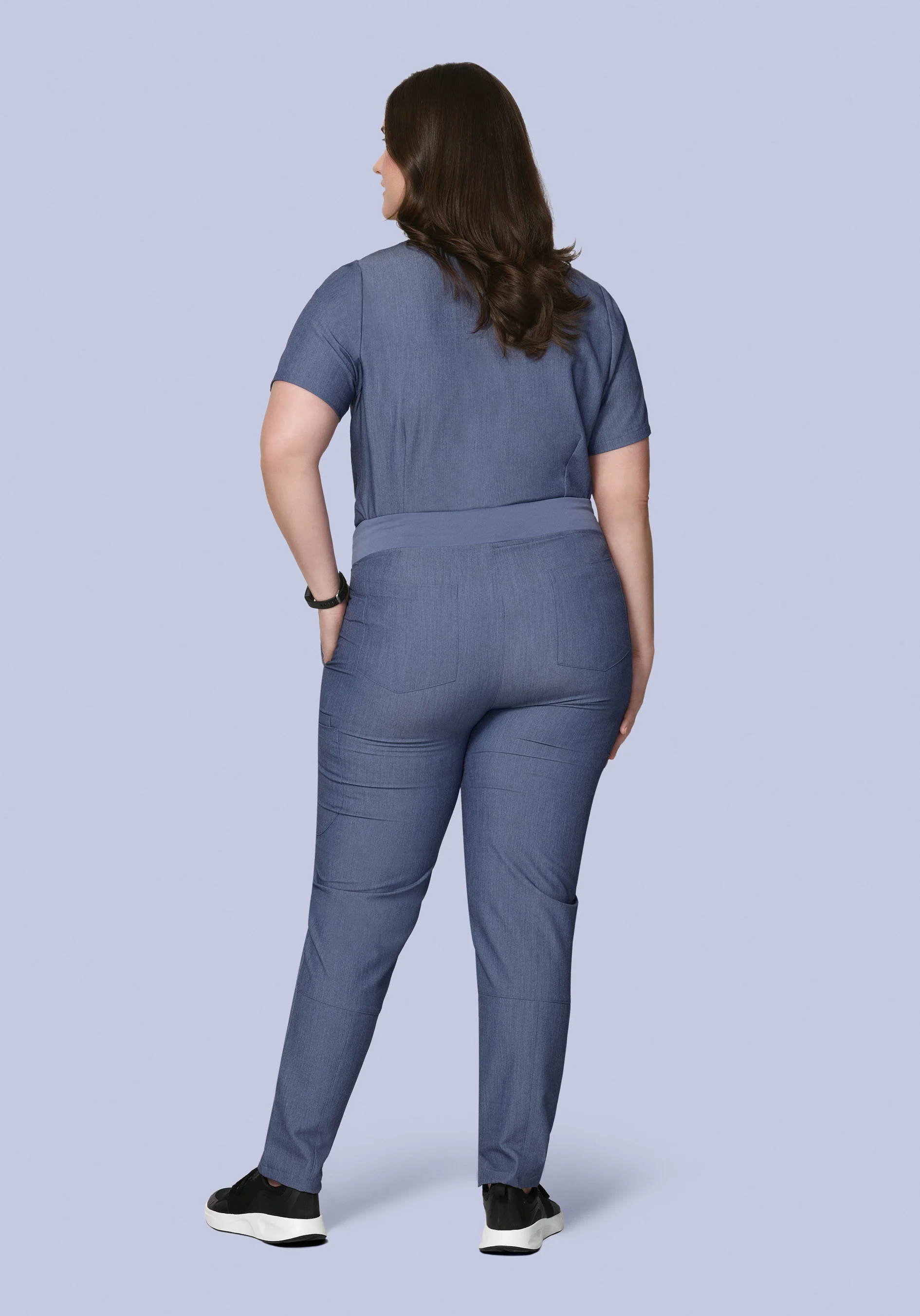 6 Pocket Slim Pants Heather Denim - Image 8
