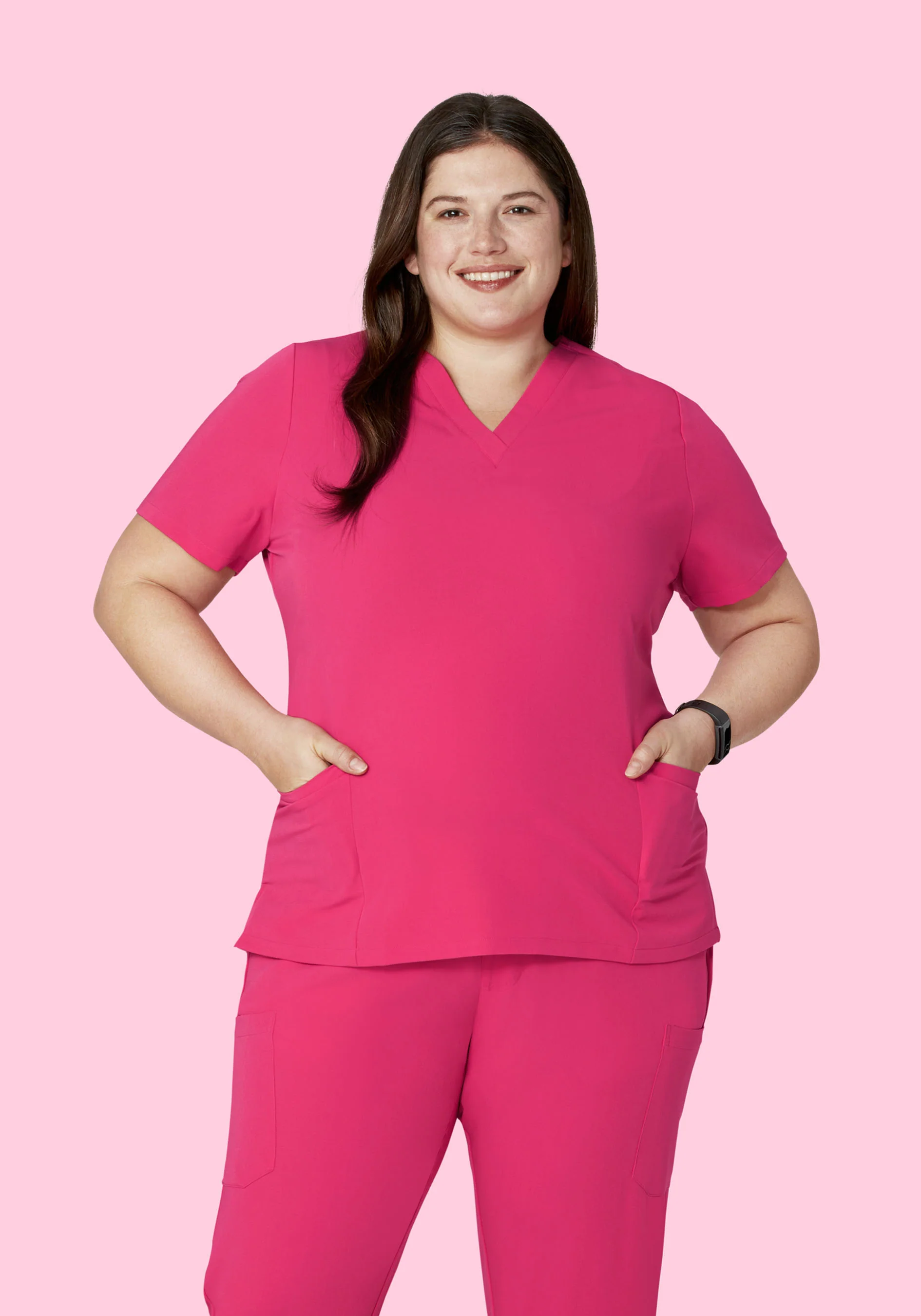 6 Pocket Top Hot Pink - Image 5