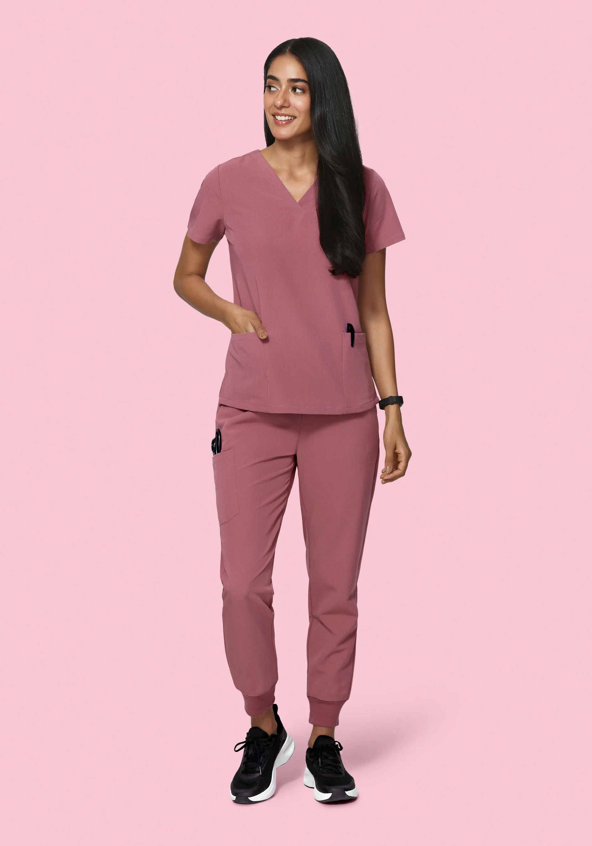 6 Pocket Top Mauve - Image 3