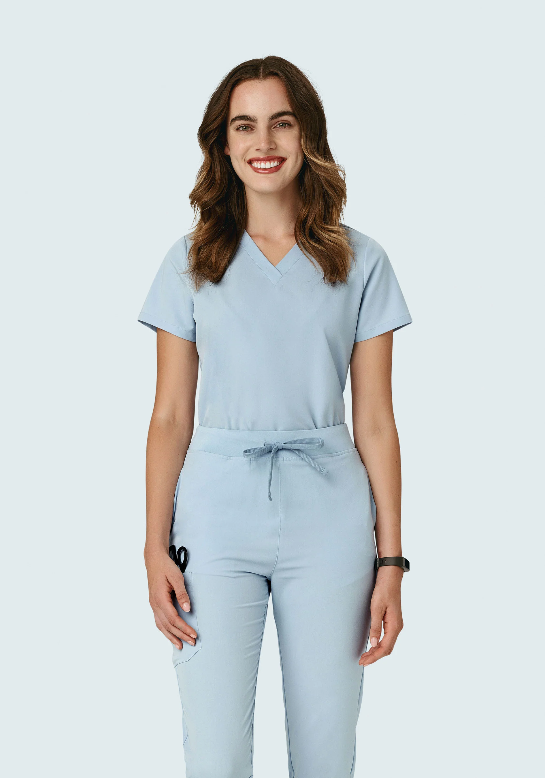 6 Pocket Top Powder Blue - Image 2