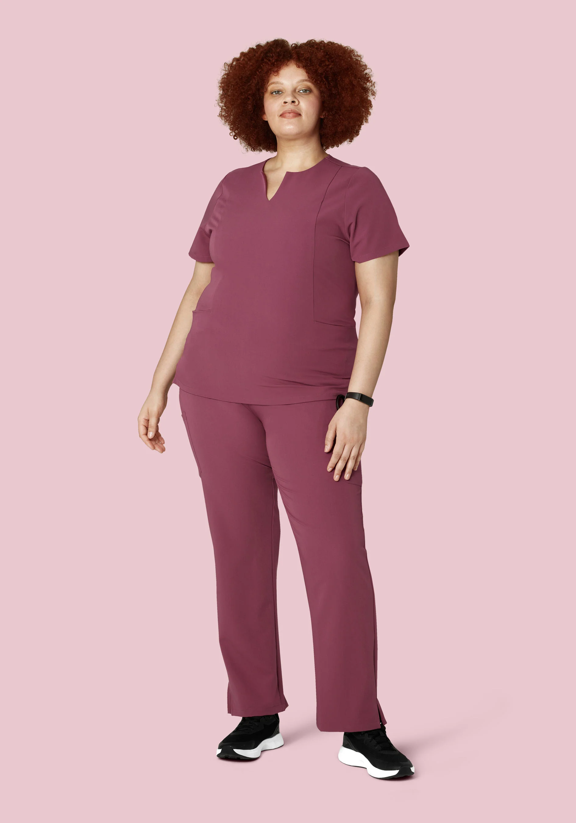 9 Pocket Cargo Pants Deep Mauve - Image 8
