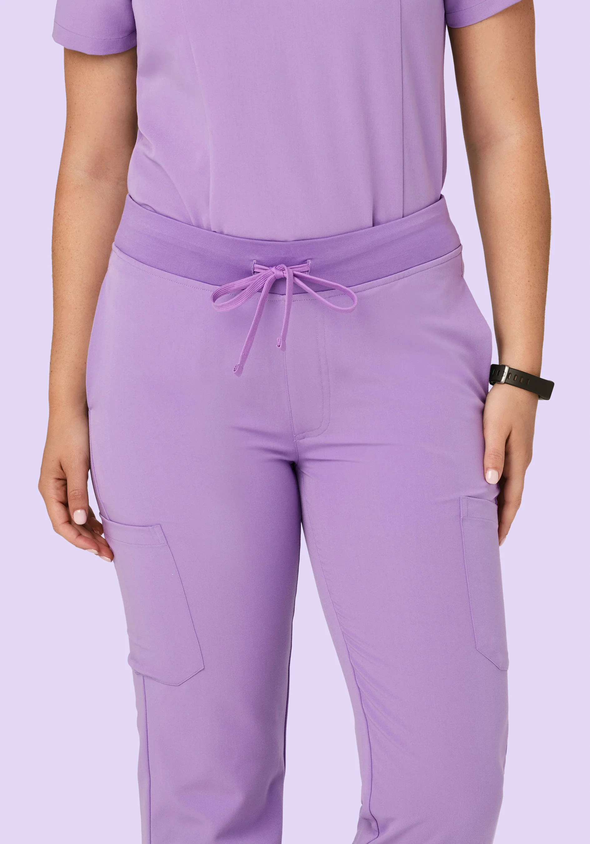 9 Pocket Cargo Pants Lavender - Image 3