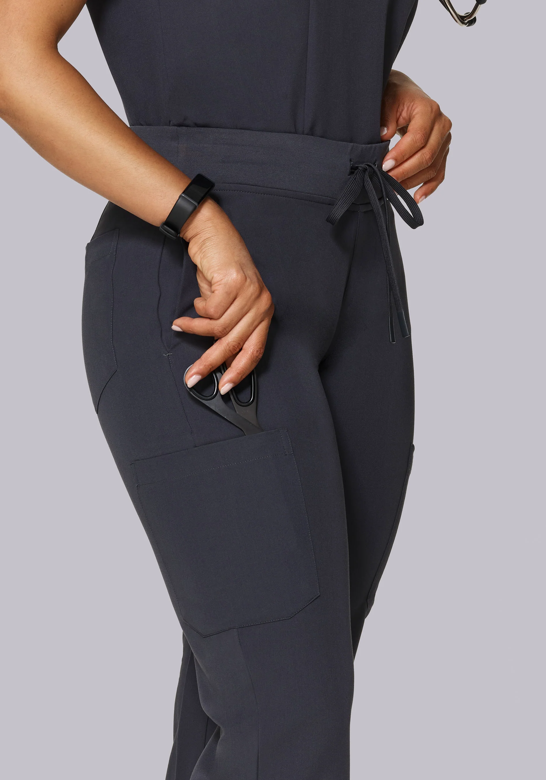 9 Pocket Cargo Pants Pewter - Image 3