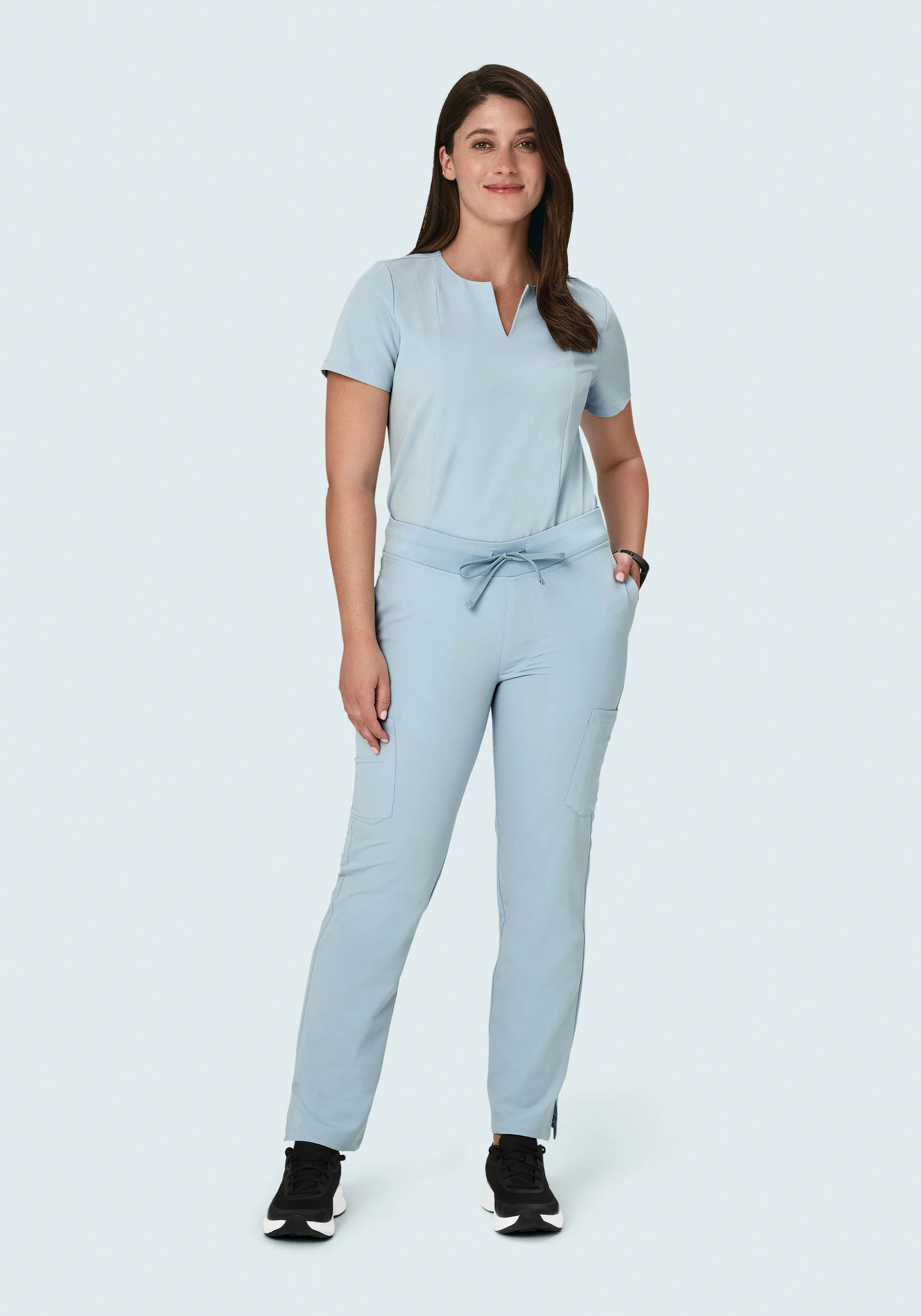 9 Pocket Cargo Pants Powder Blue - Image 2