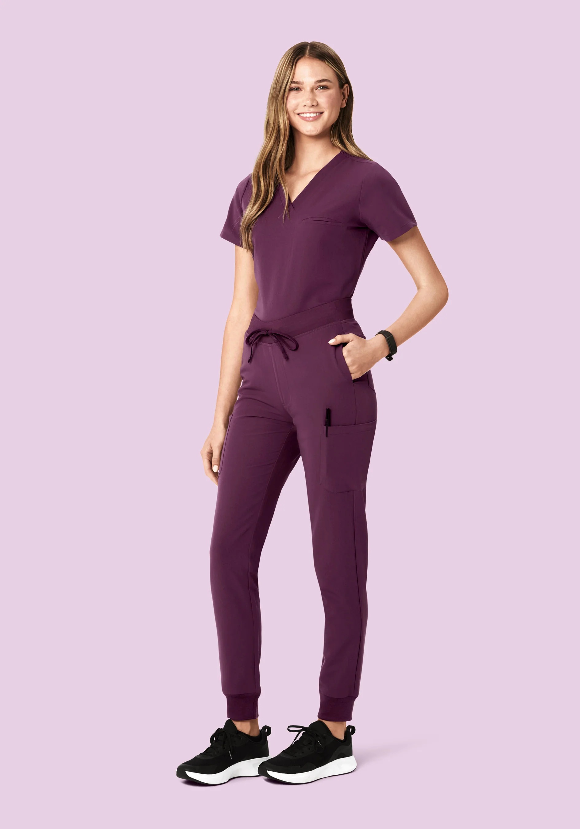9 Pocket Joggers Bordeaux - Image 2