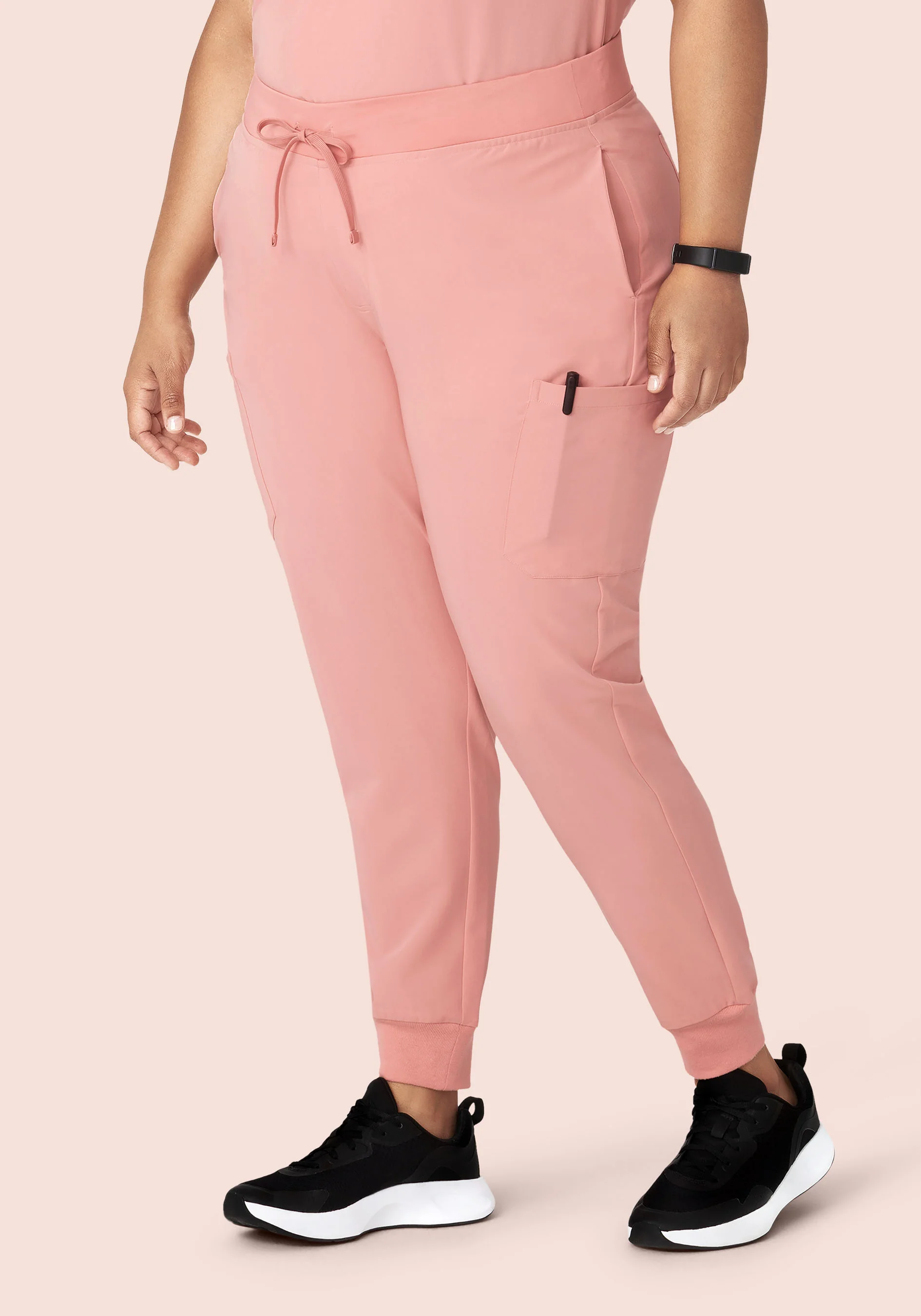 9 Pocket Joggers Dusty Pink - Image 7