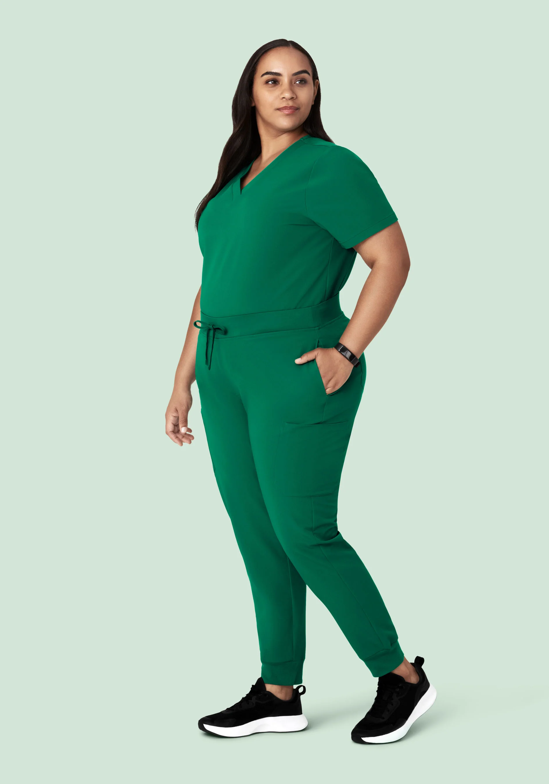 9 Pocket Joggers Envy Green - Image 9