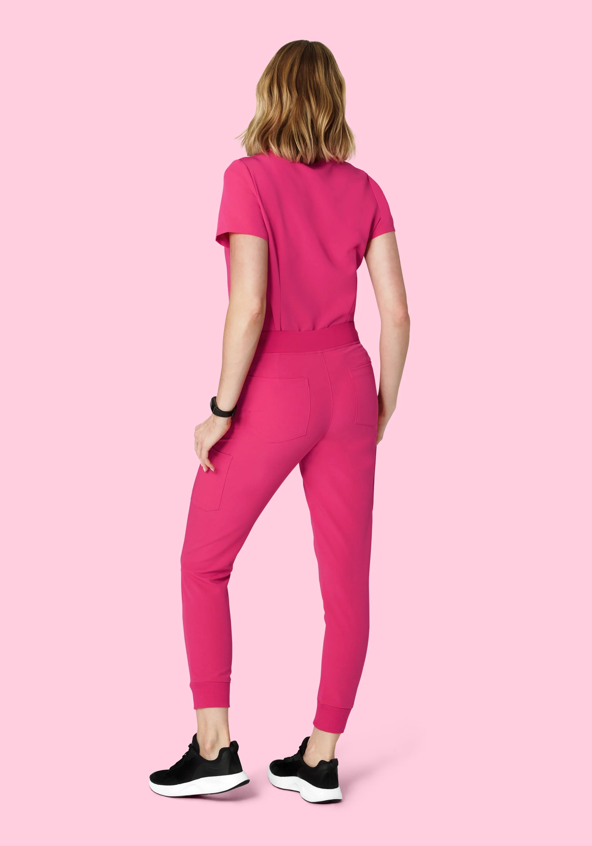 9 Pocket Joggers Hot Pink - Image 5