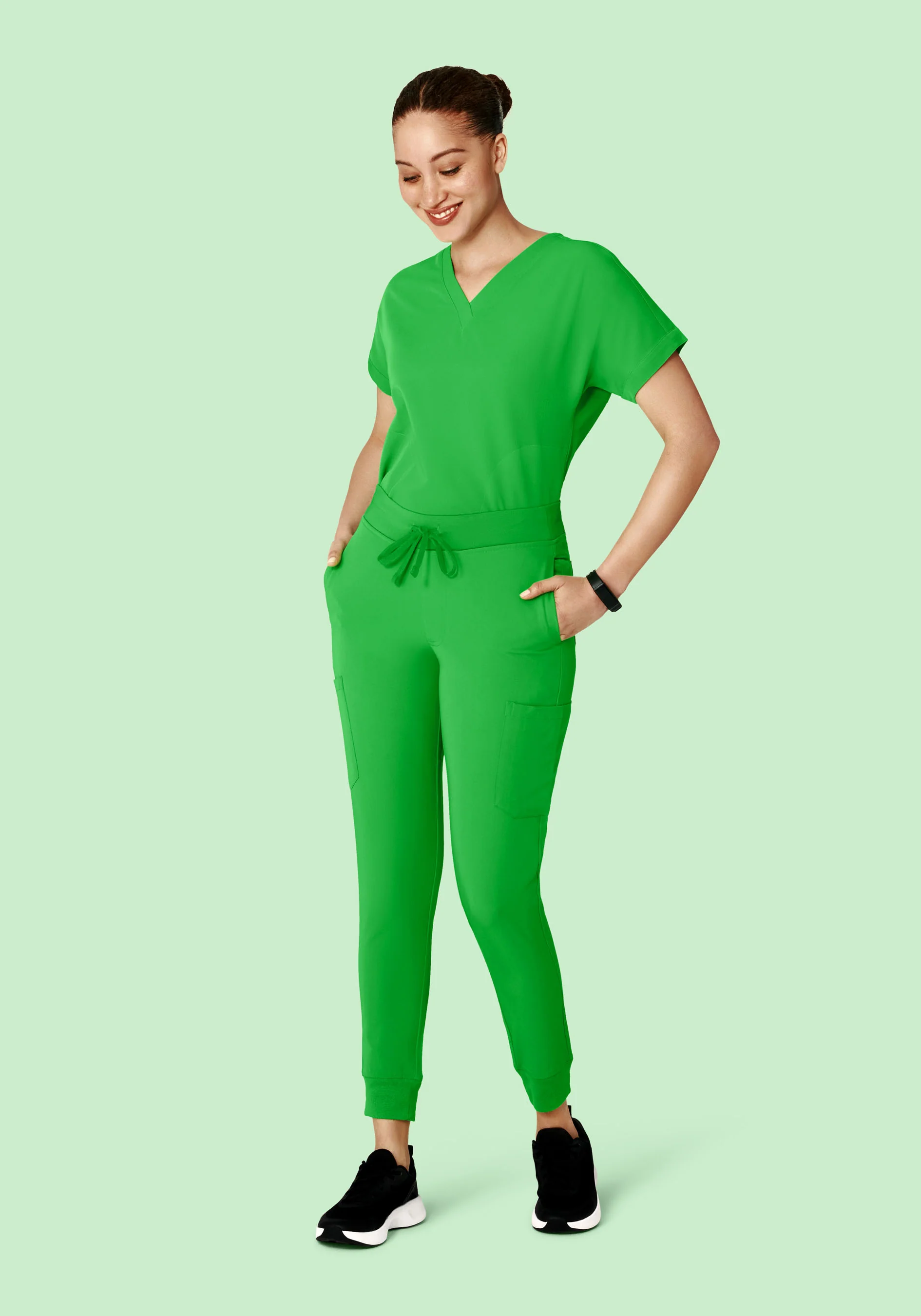 9 Pocket Joggers Kelly Green - Image 4