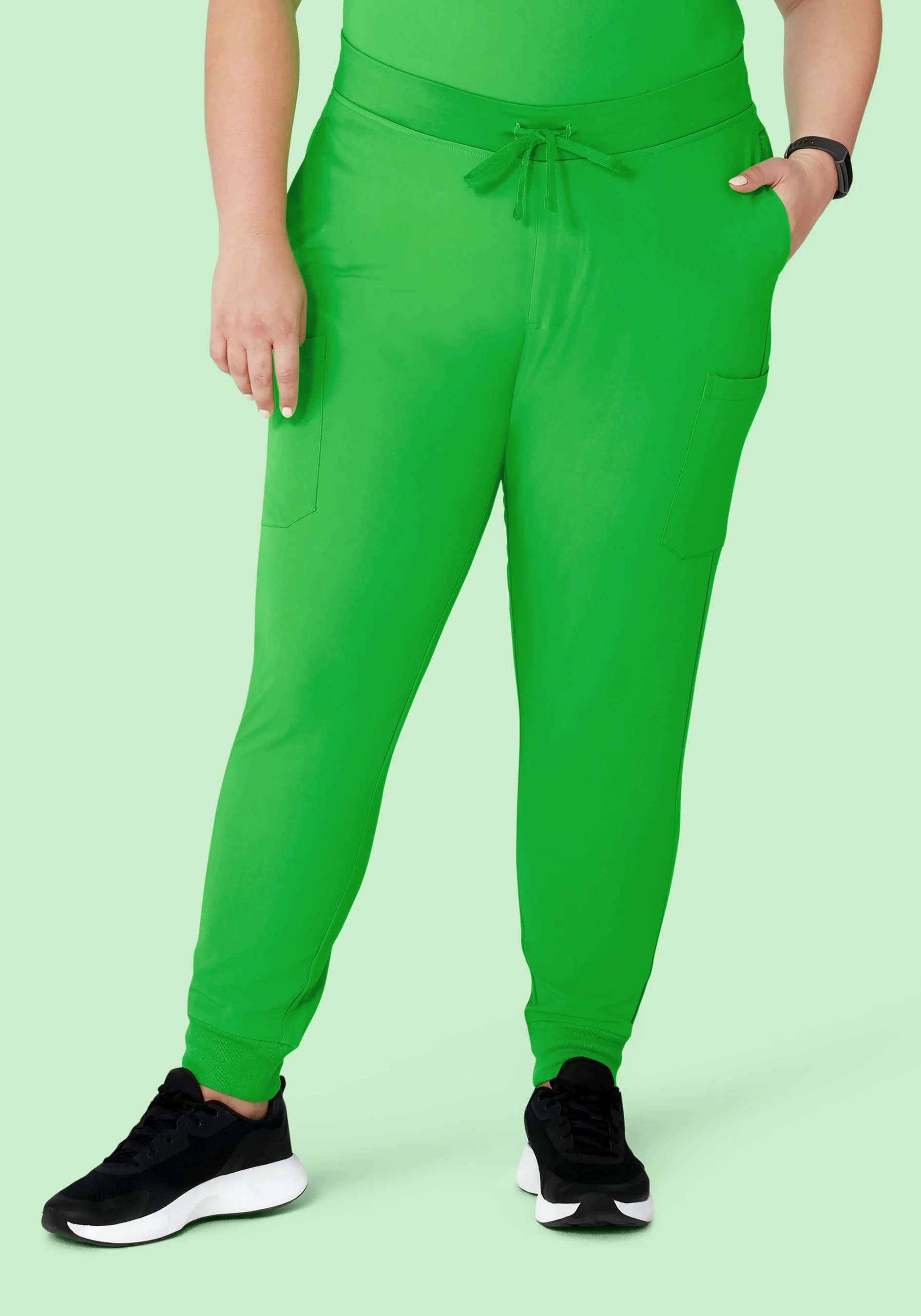 9 Pocket Joggers Kelly Green - Image 6