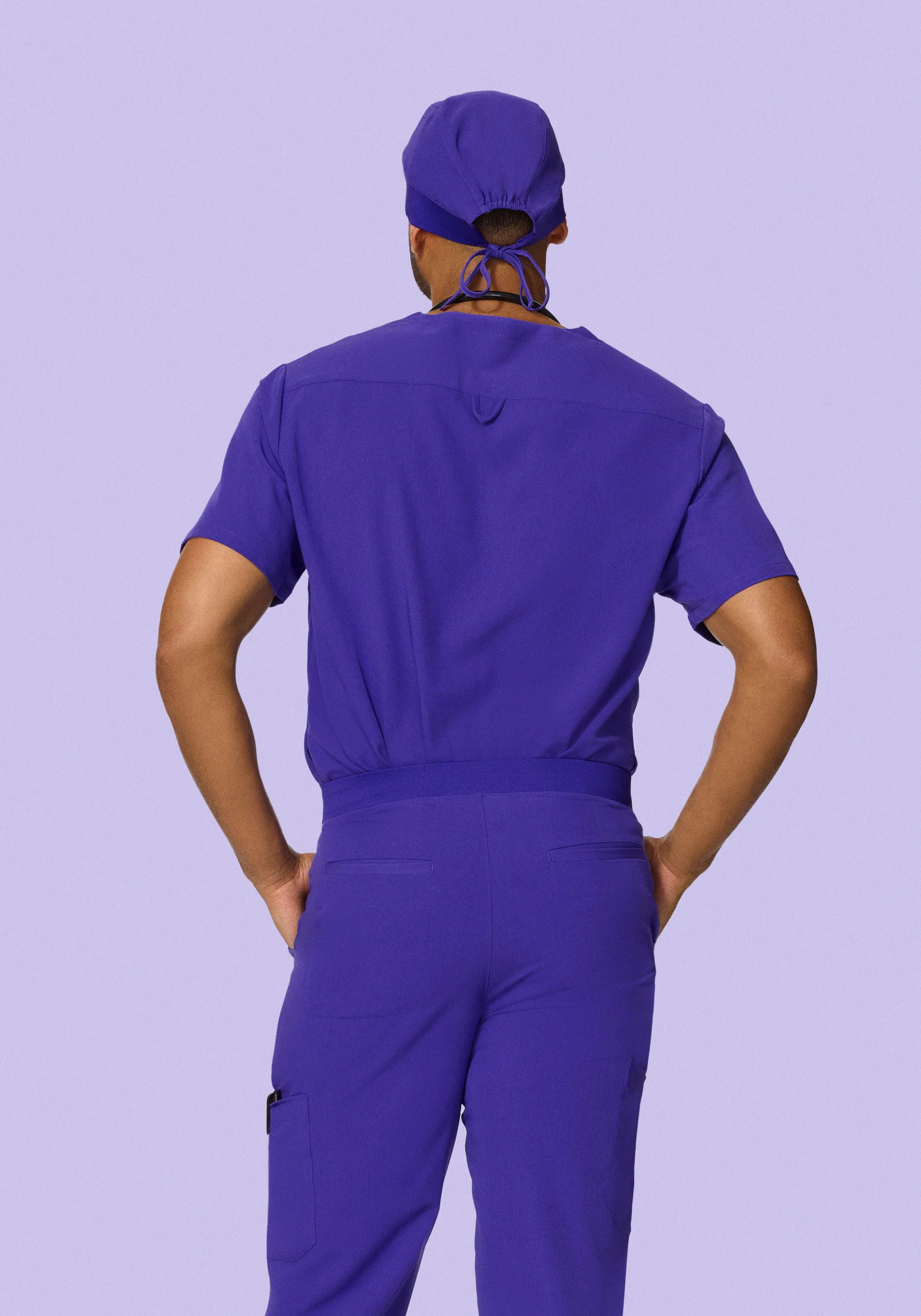 Contemporary Scrub Cap True Grape - Image 2