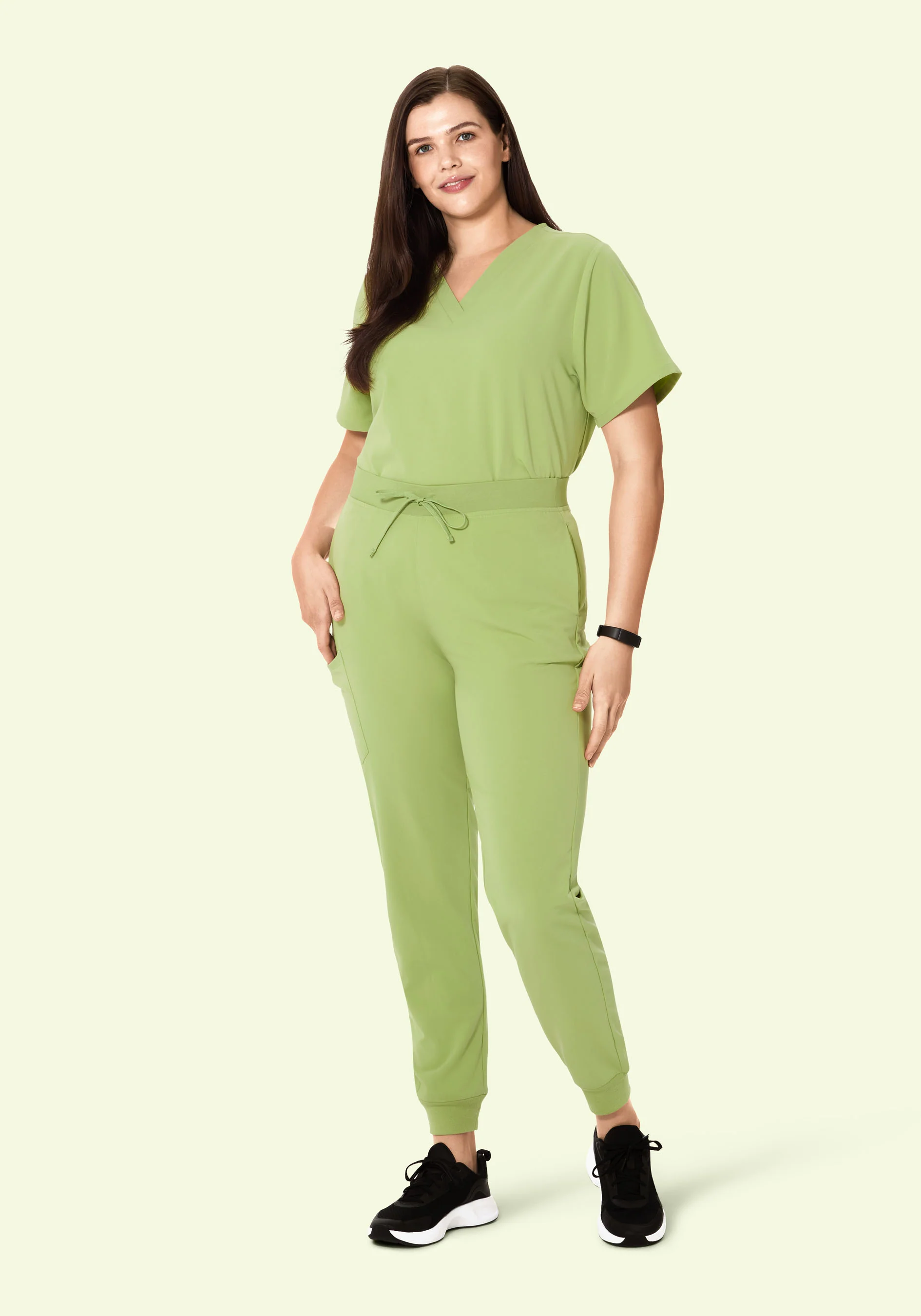 High Waisted Joggers Fern - Image 5