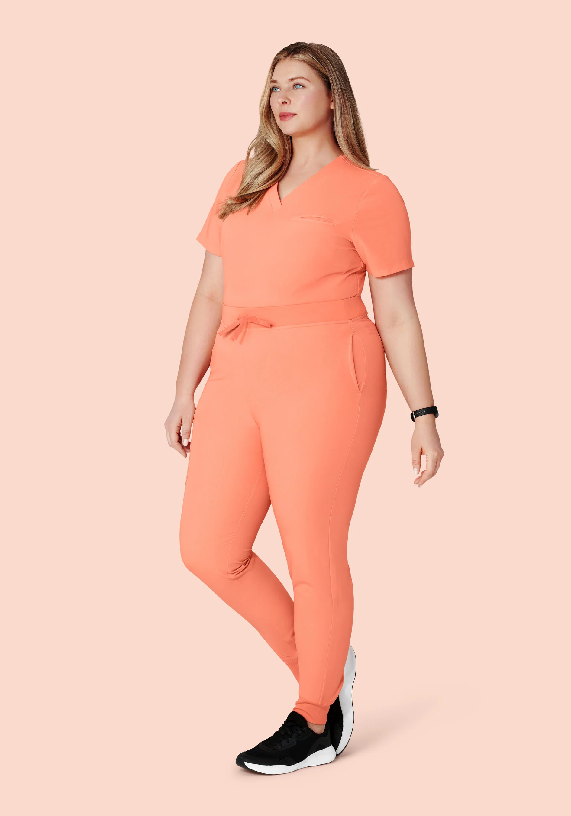 High Waisted Joggers Peach - Image 7