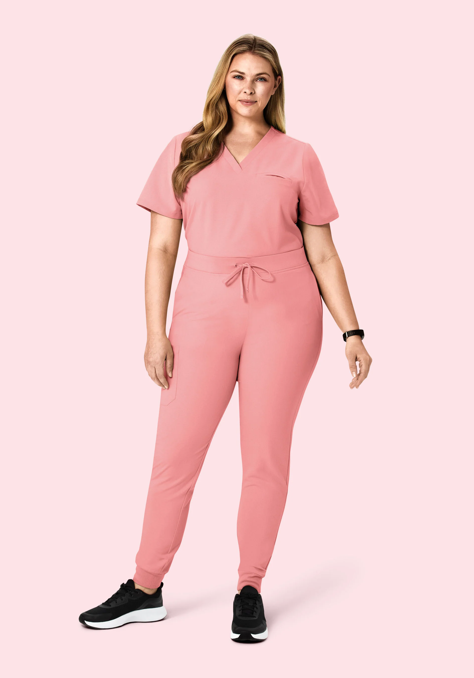 High Waisted Joggers Sorbet - Image 5