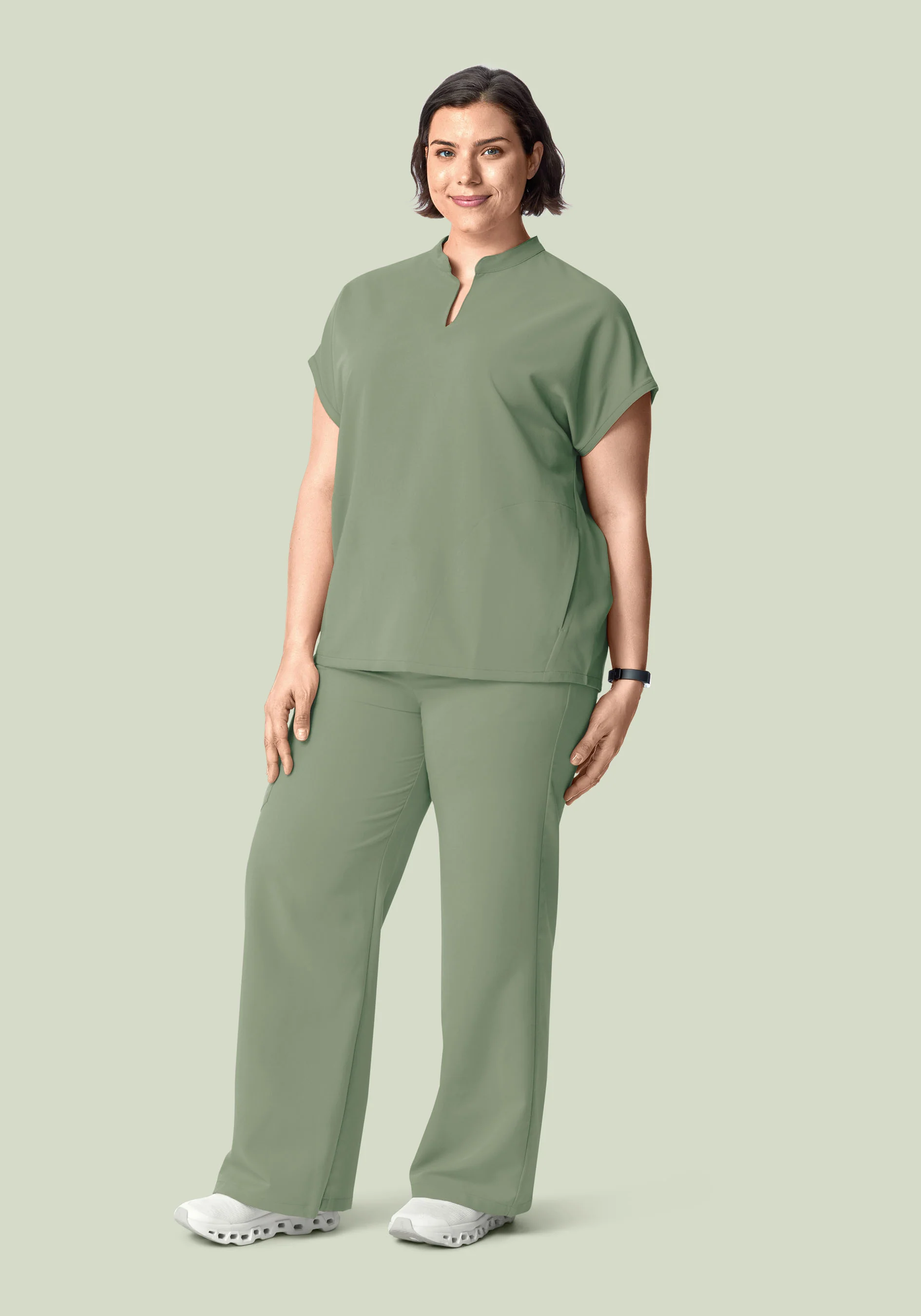 High Waisted Wide Leg Cool Sage - Image 6