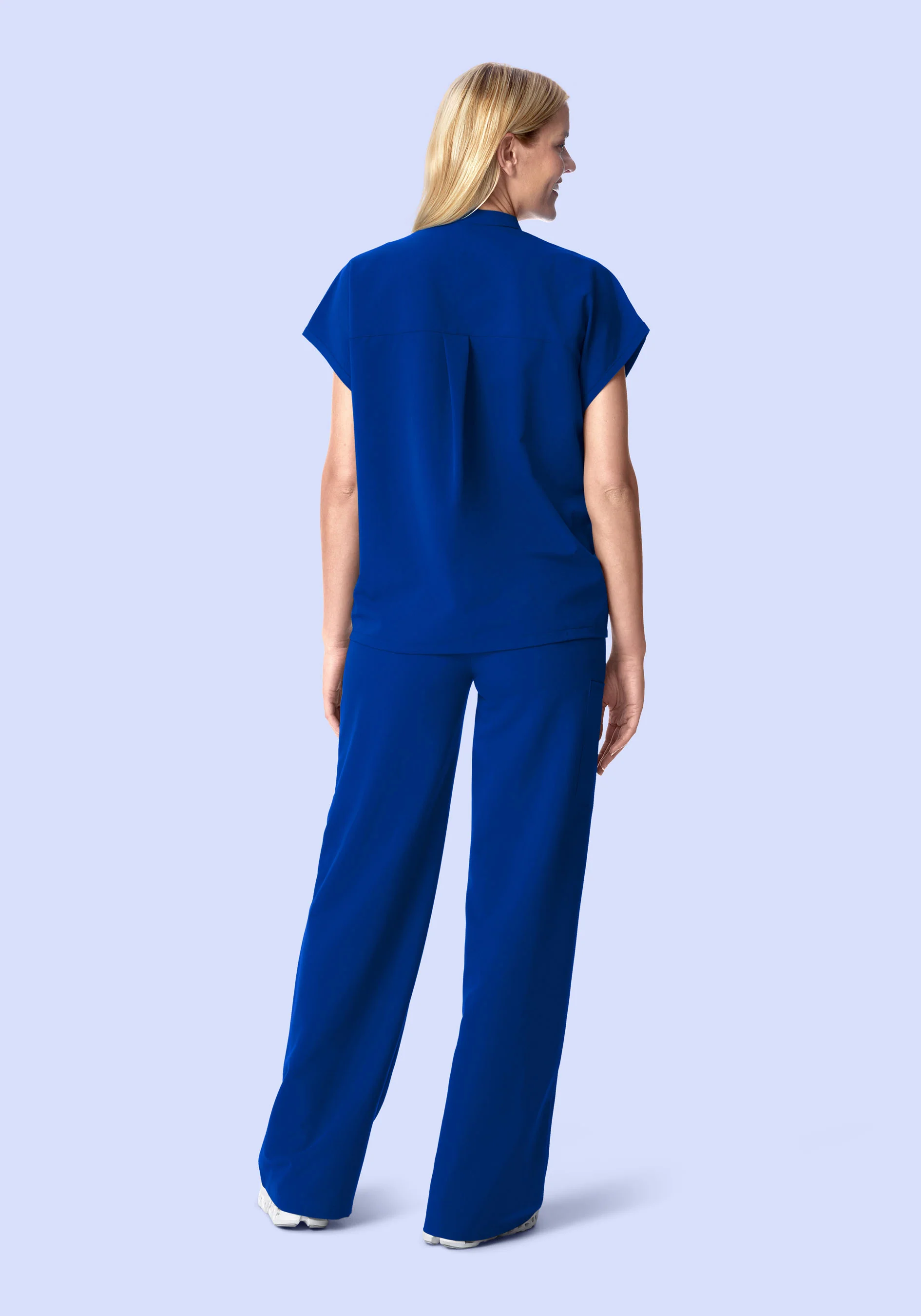 High Waisted Wide Leg Galaxy Blue - Image 4