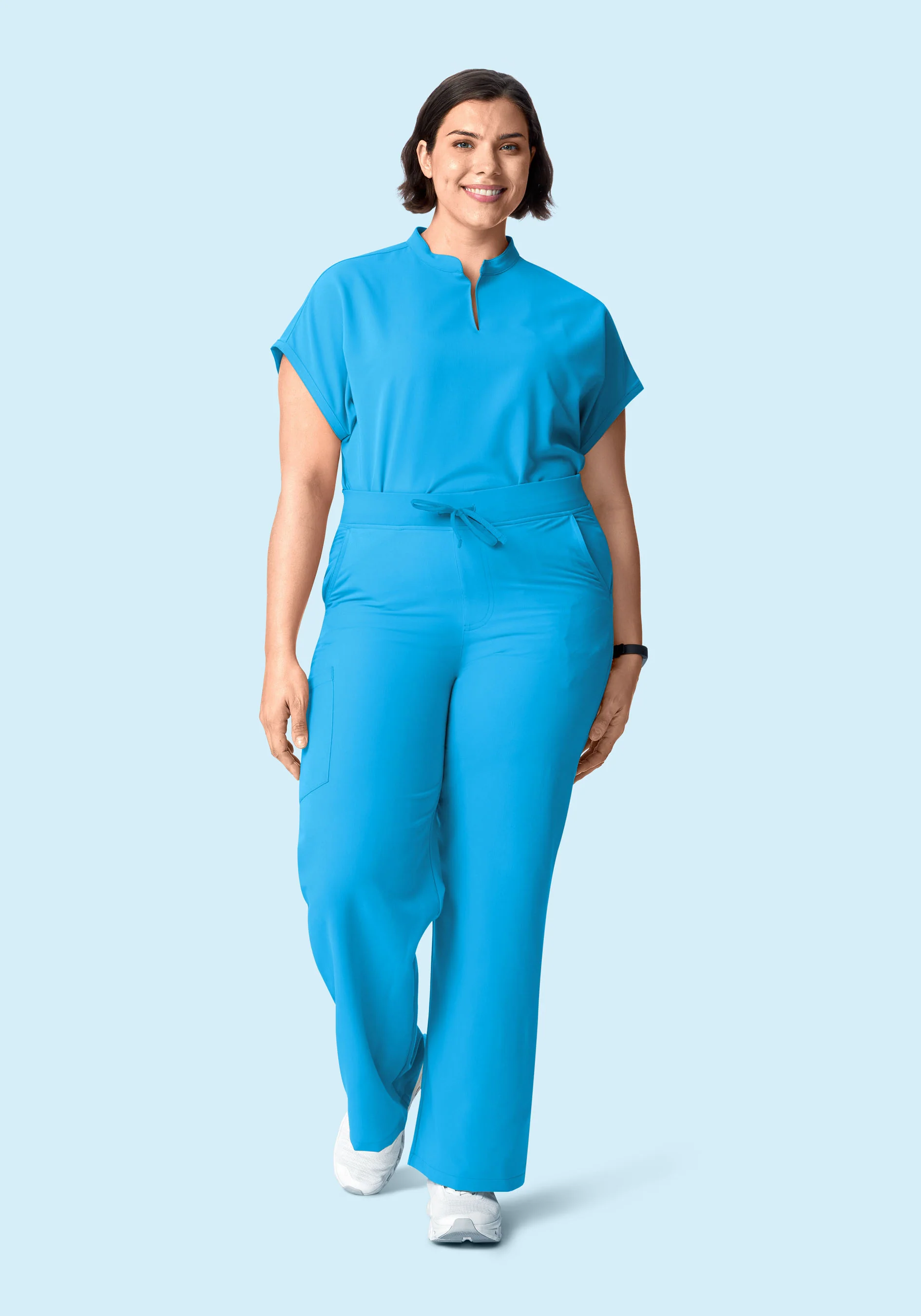 High Waisted Wide Leg Horizon Blue - Image 7