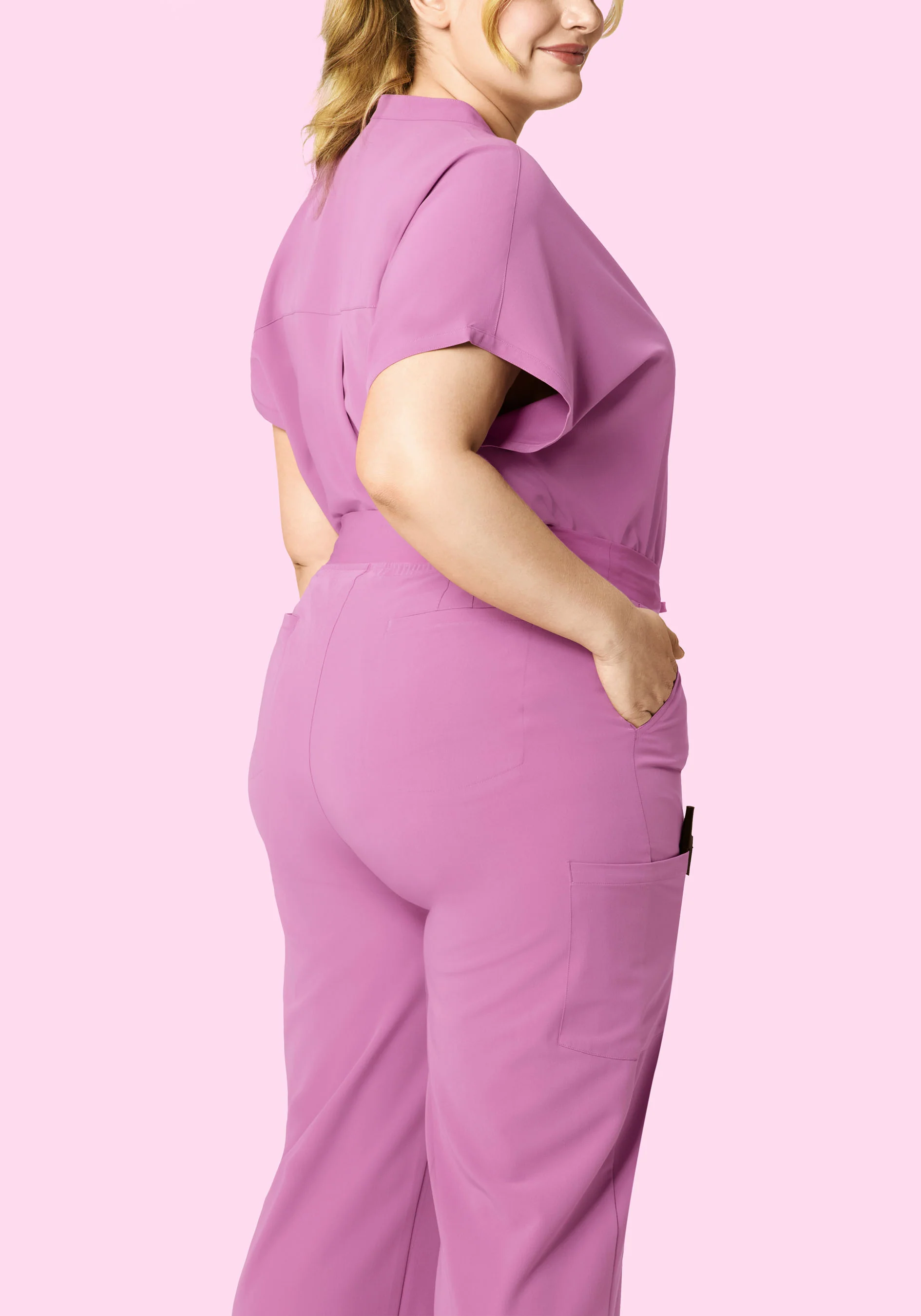 High Waisted Wide Leg Mulberry - Image 7
