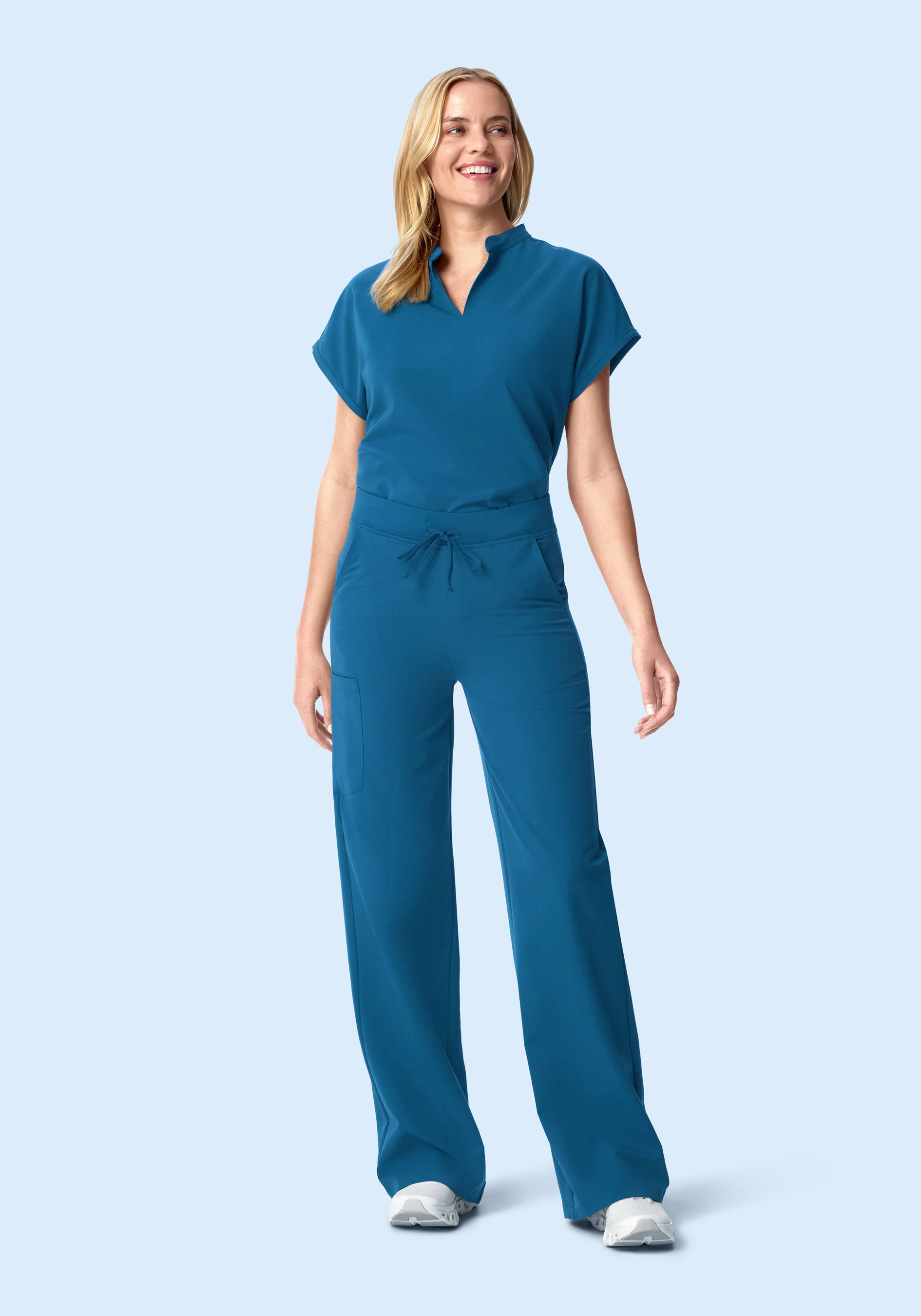 High Waisted Wide Leg Vallarta Blue - Image 2