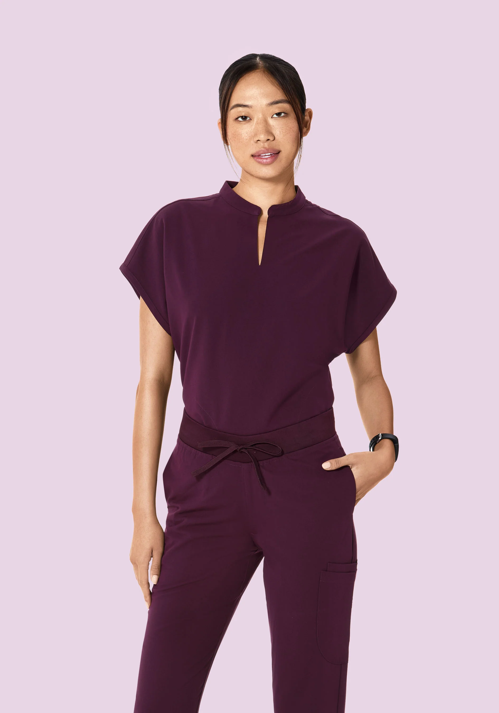 Mandarin Dolman Top Açaí - Image 2