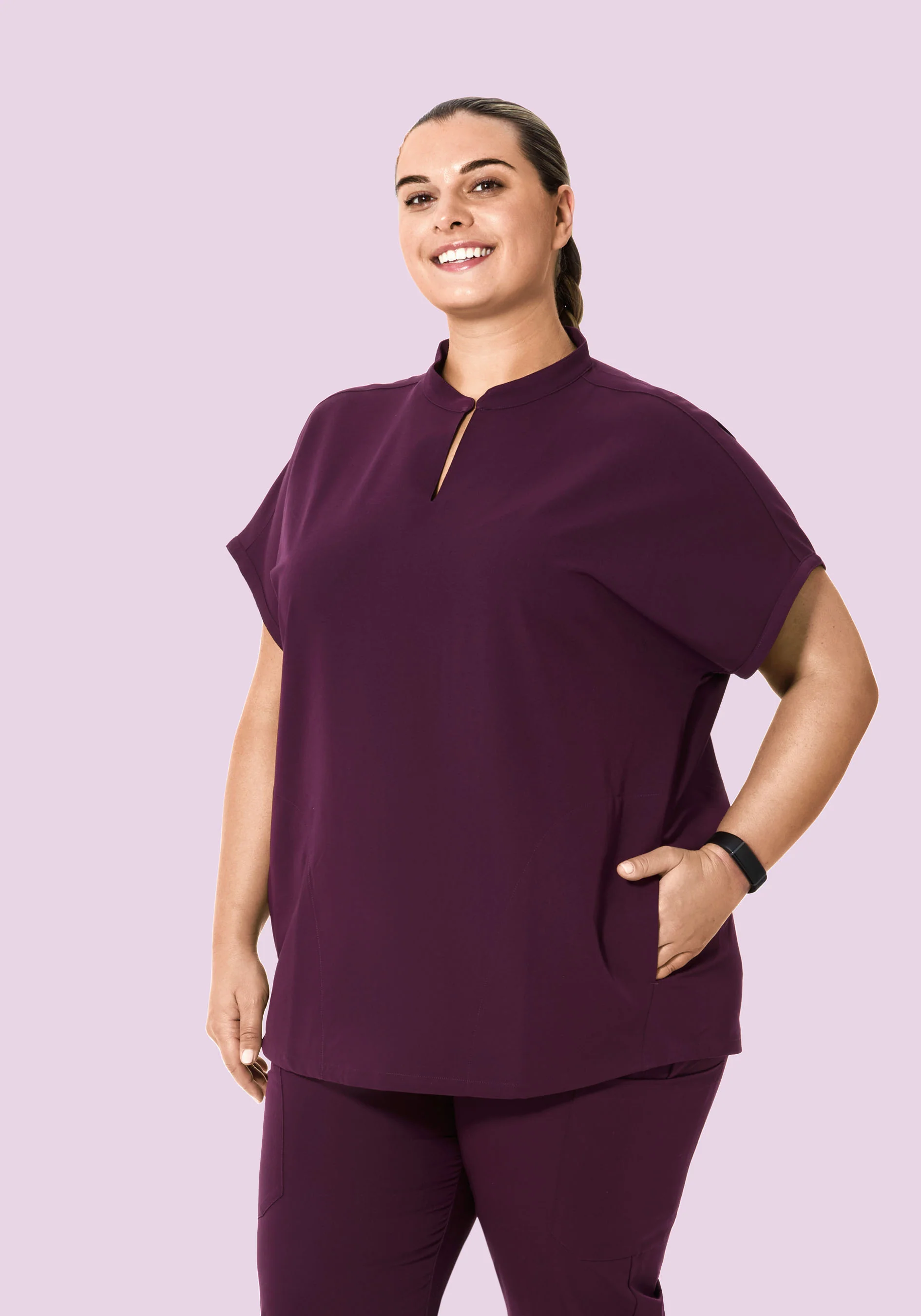 Mandarin Dolman Top Açaí - Image 5