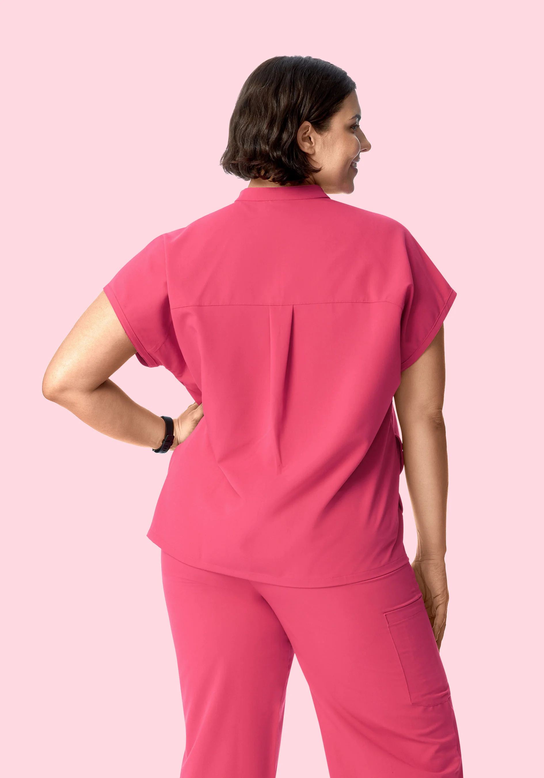 Mandarin Dolman Top Carmine - Image 9