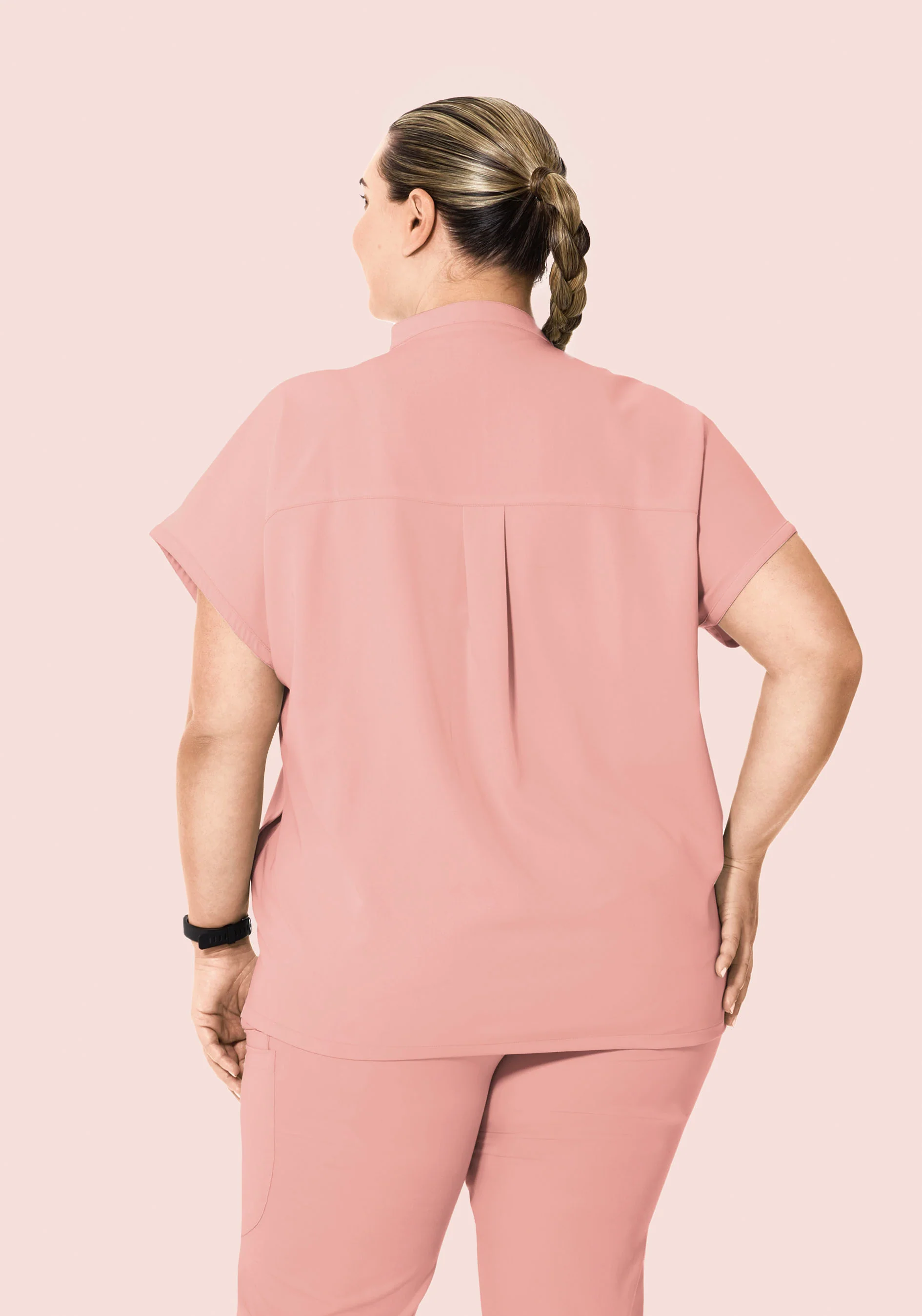 Mandarin Dolman Top Dusty Pink - Image 8