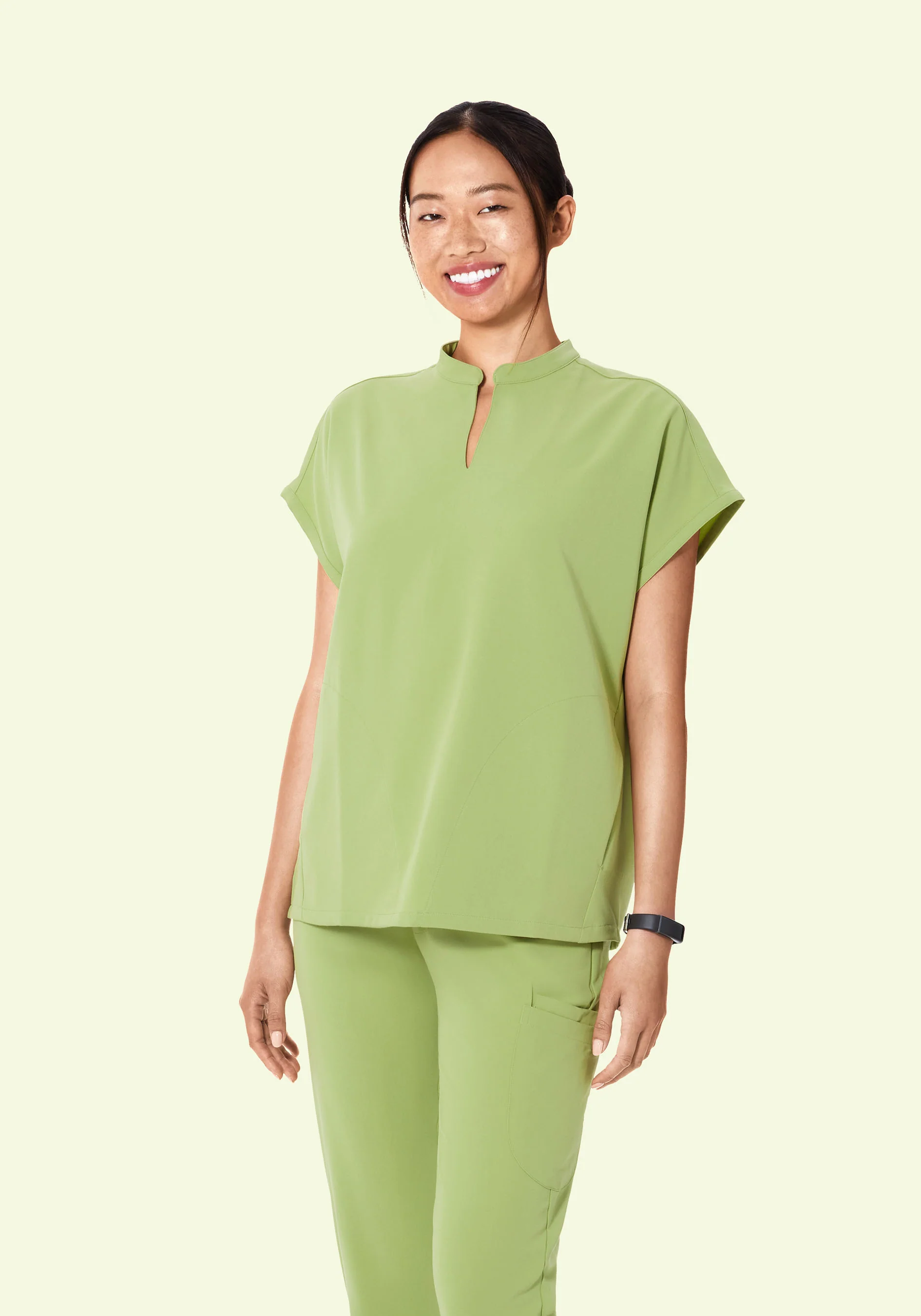 Mandarin Dolman Top Fern