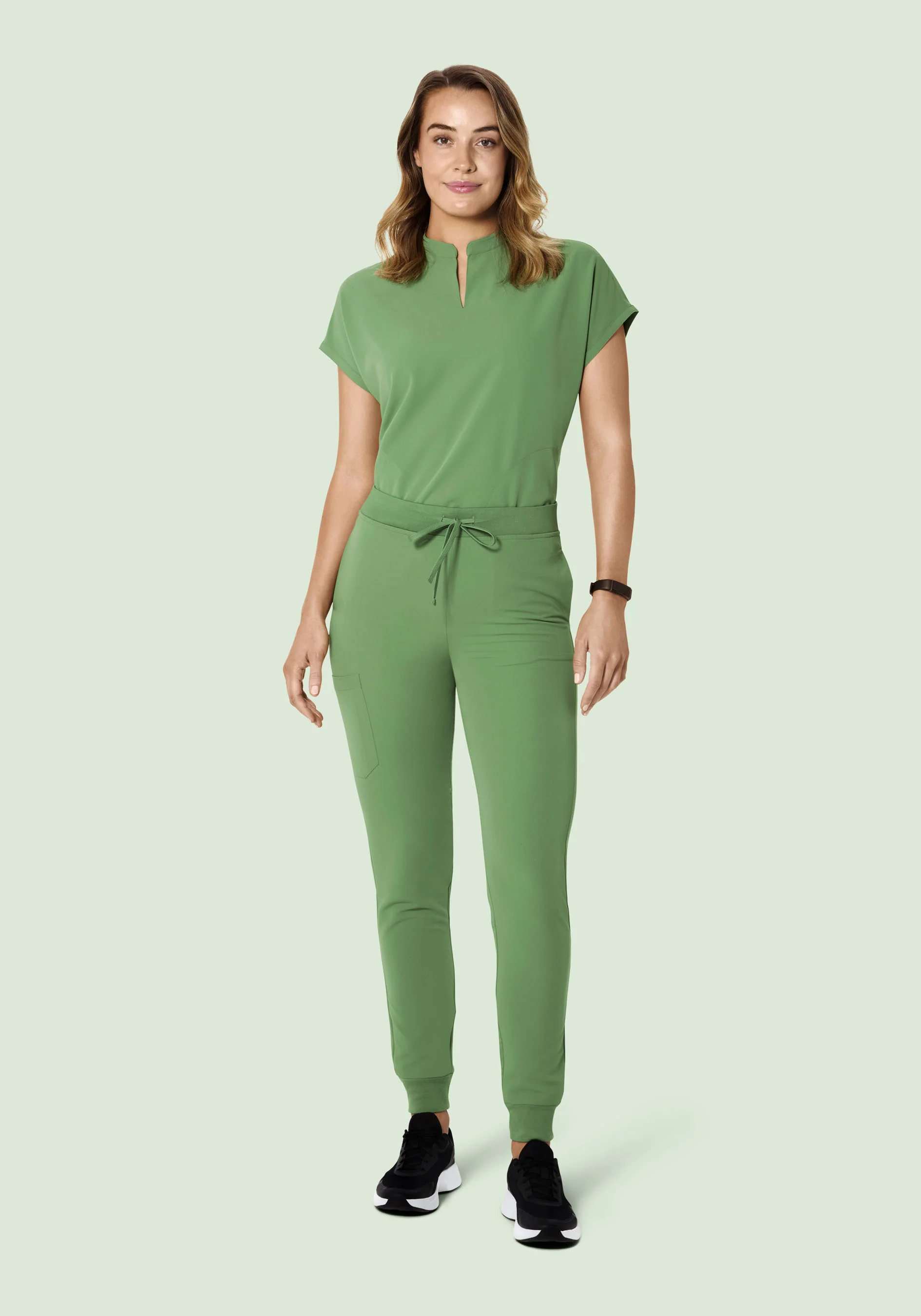 Mandarin Dolman Top Hazel Green - Image 3