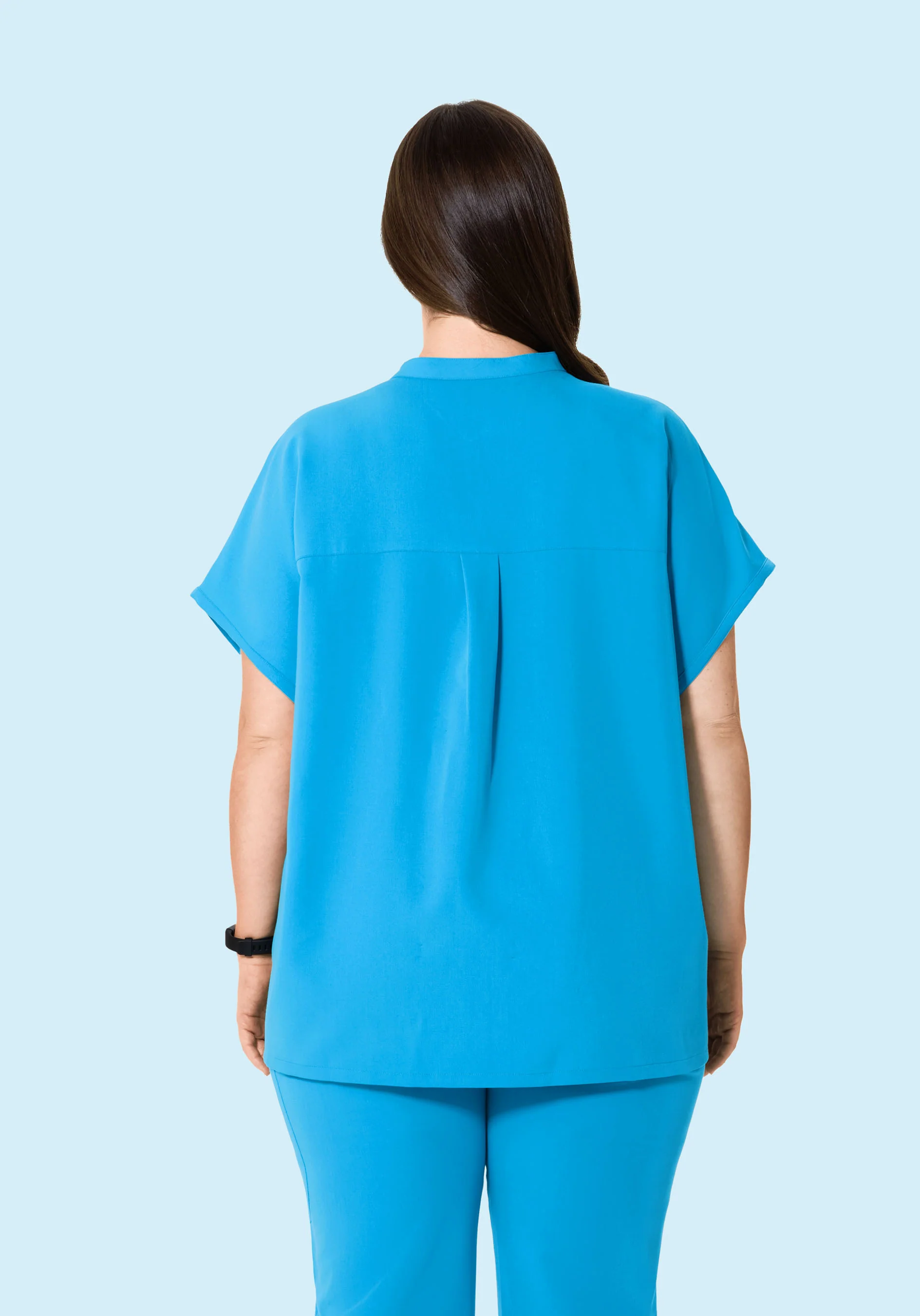 Mandarin Dolman Top Horizon Blue - Image 9