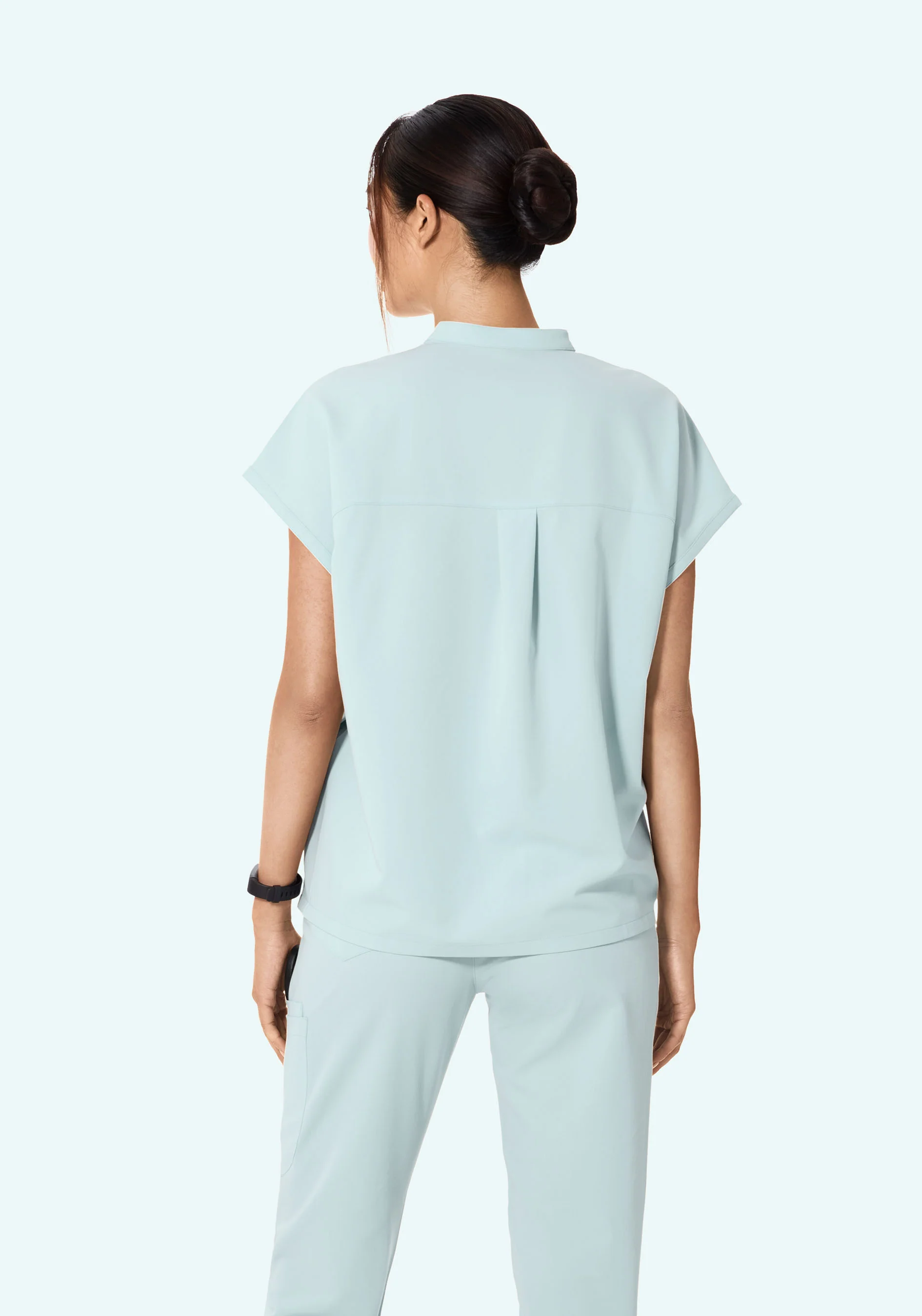 Mandarin Dolman Top Sky - Image 4
