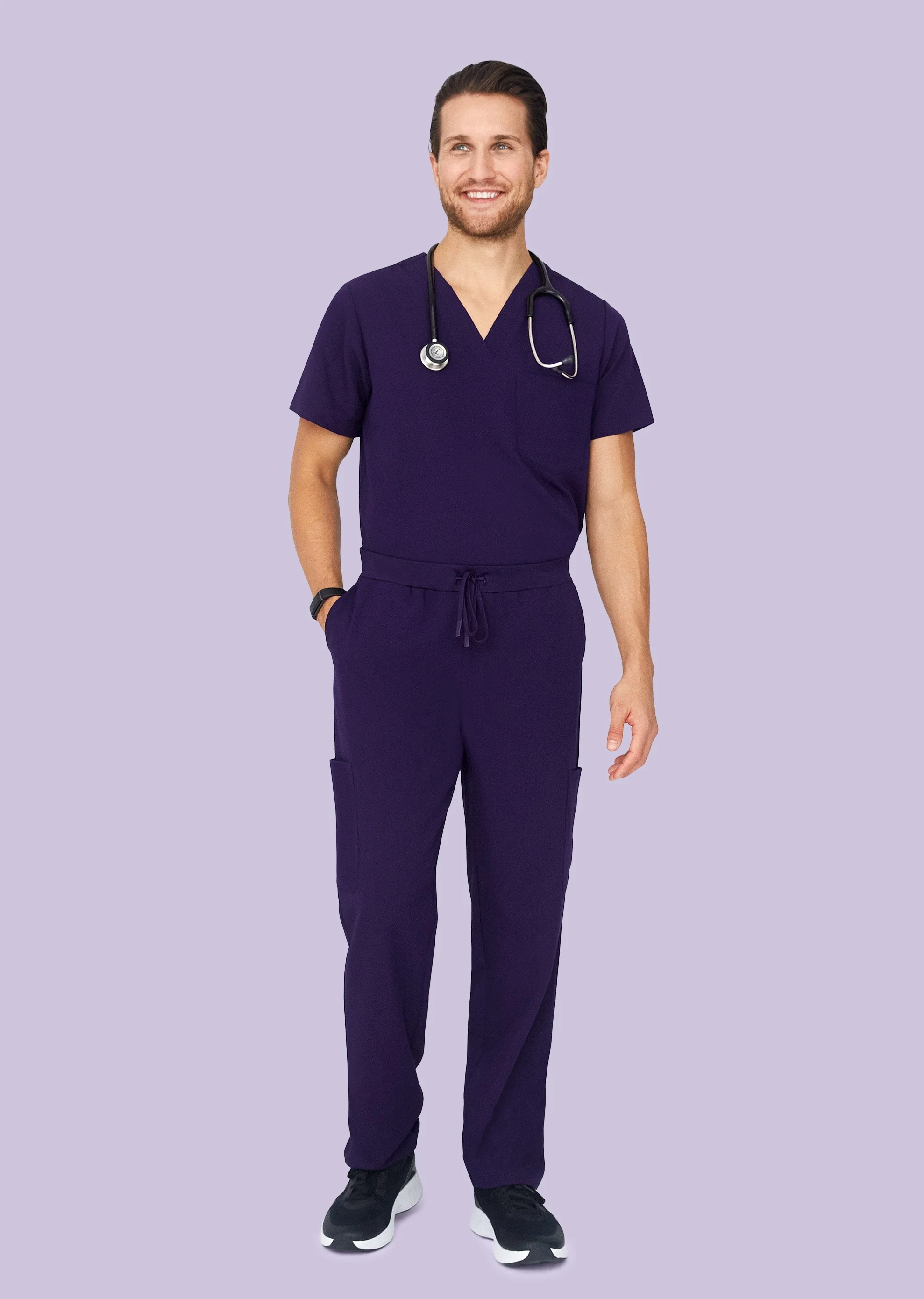 7 Pocket Cargos Eggplant - Image 2