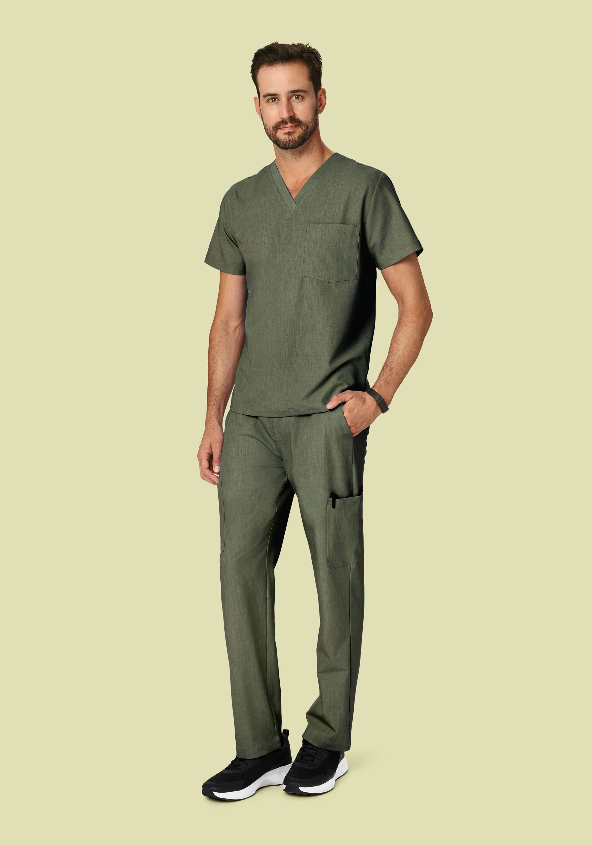 7 Pocket Cargos Heather Olive - Image 2