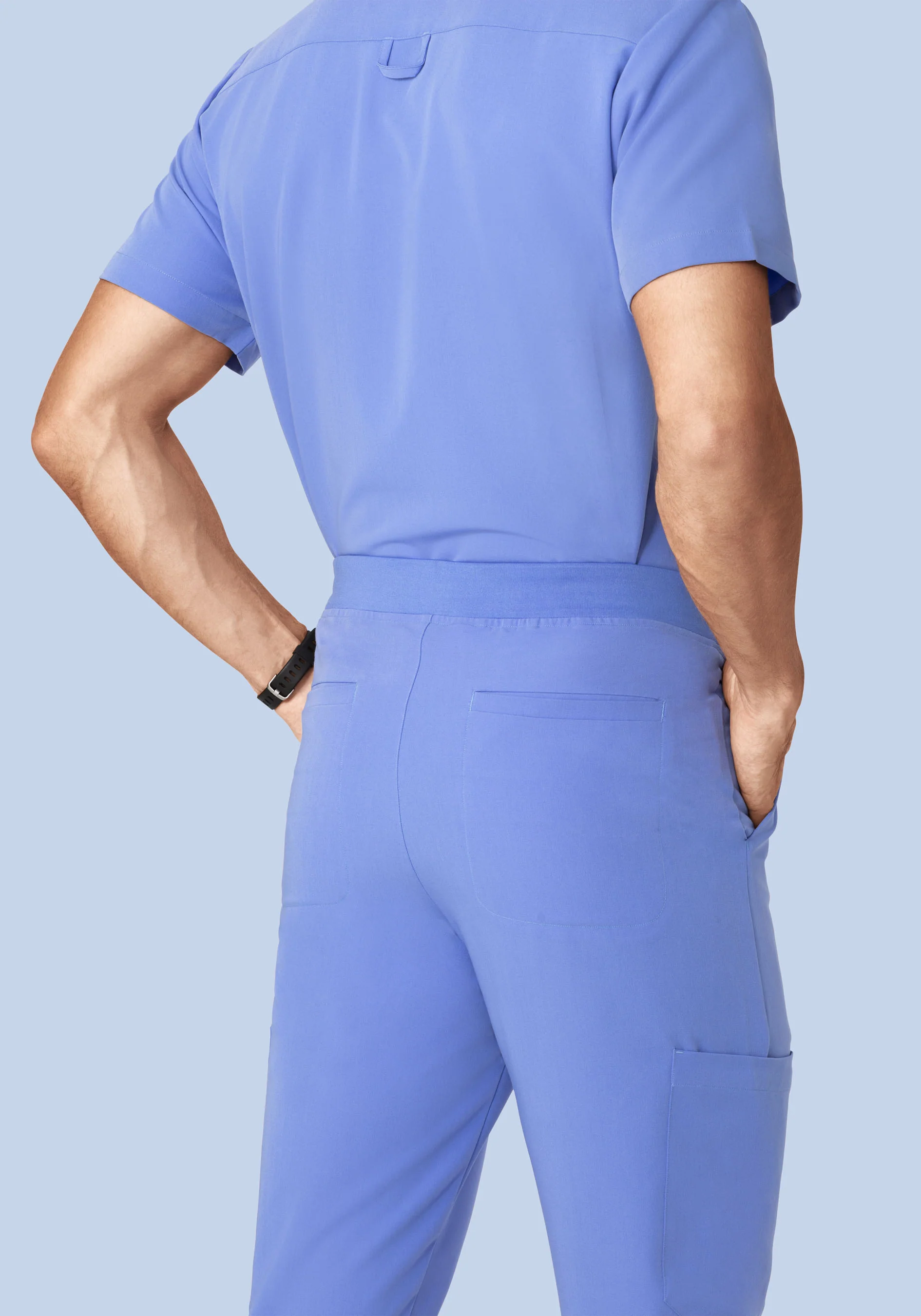 7 Pocket Joggers French Blue - Image 4