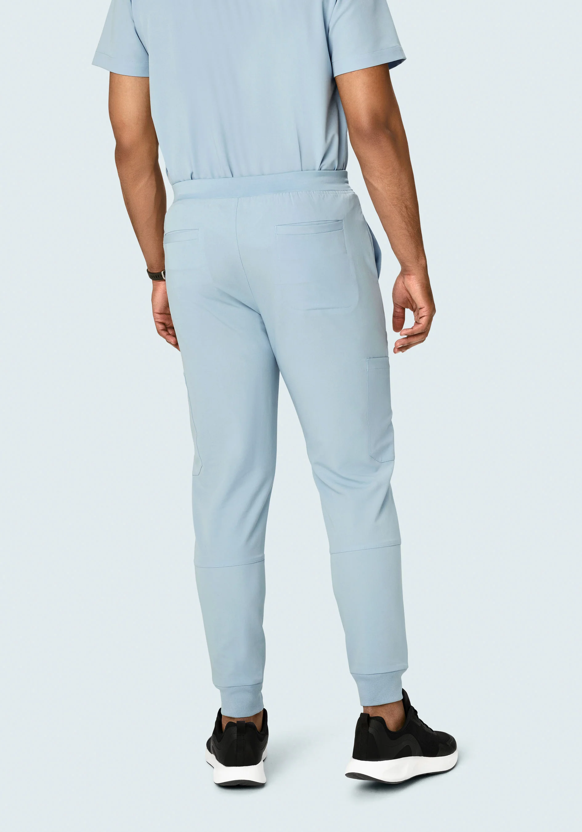 7 Pocket Joggers Powder Blue - Image 6