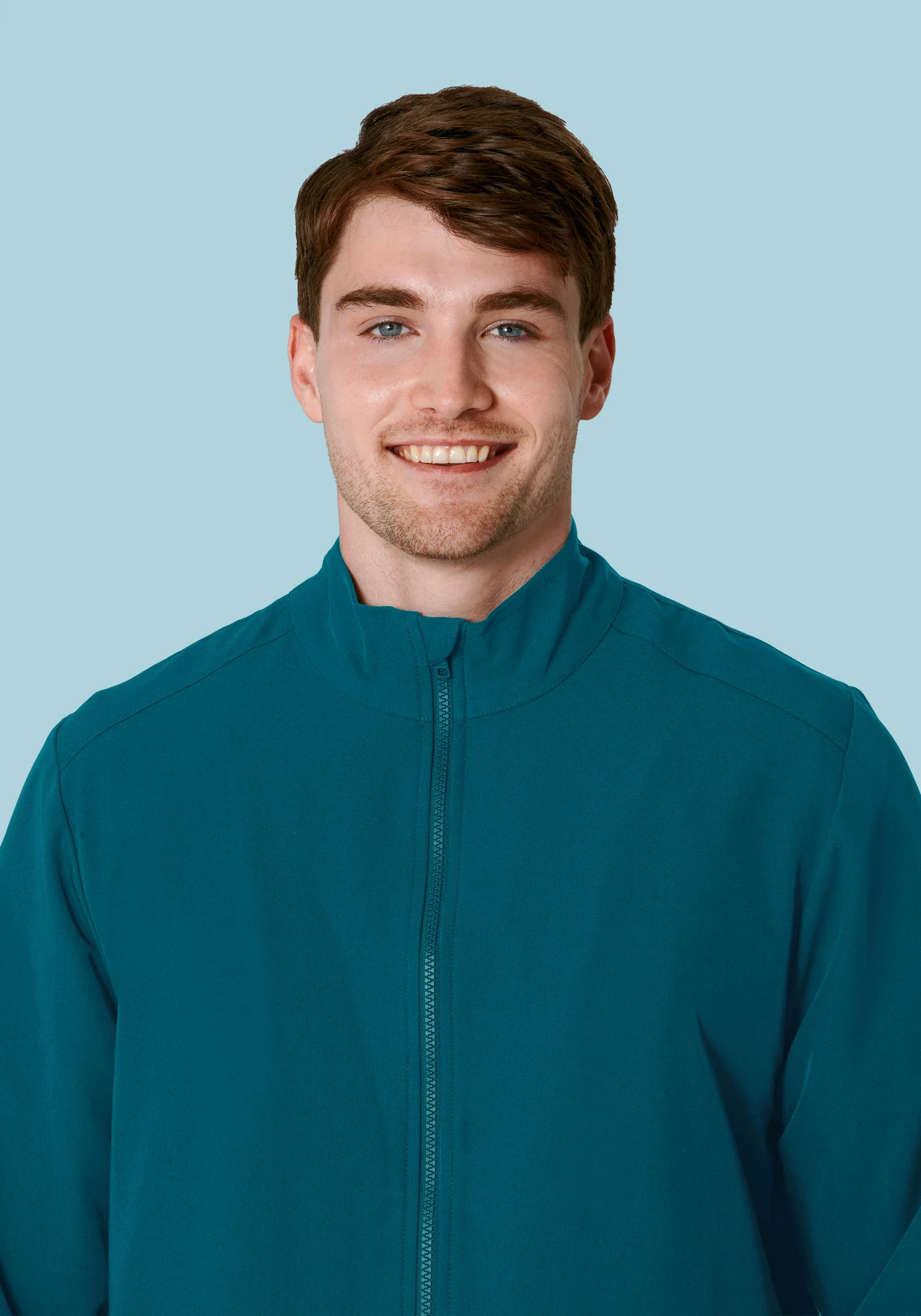 Men's Modern Scrub Jacket Caribbean Blue - Image 2