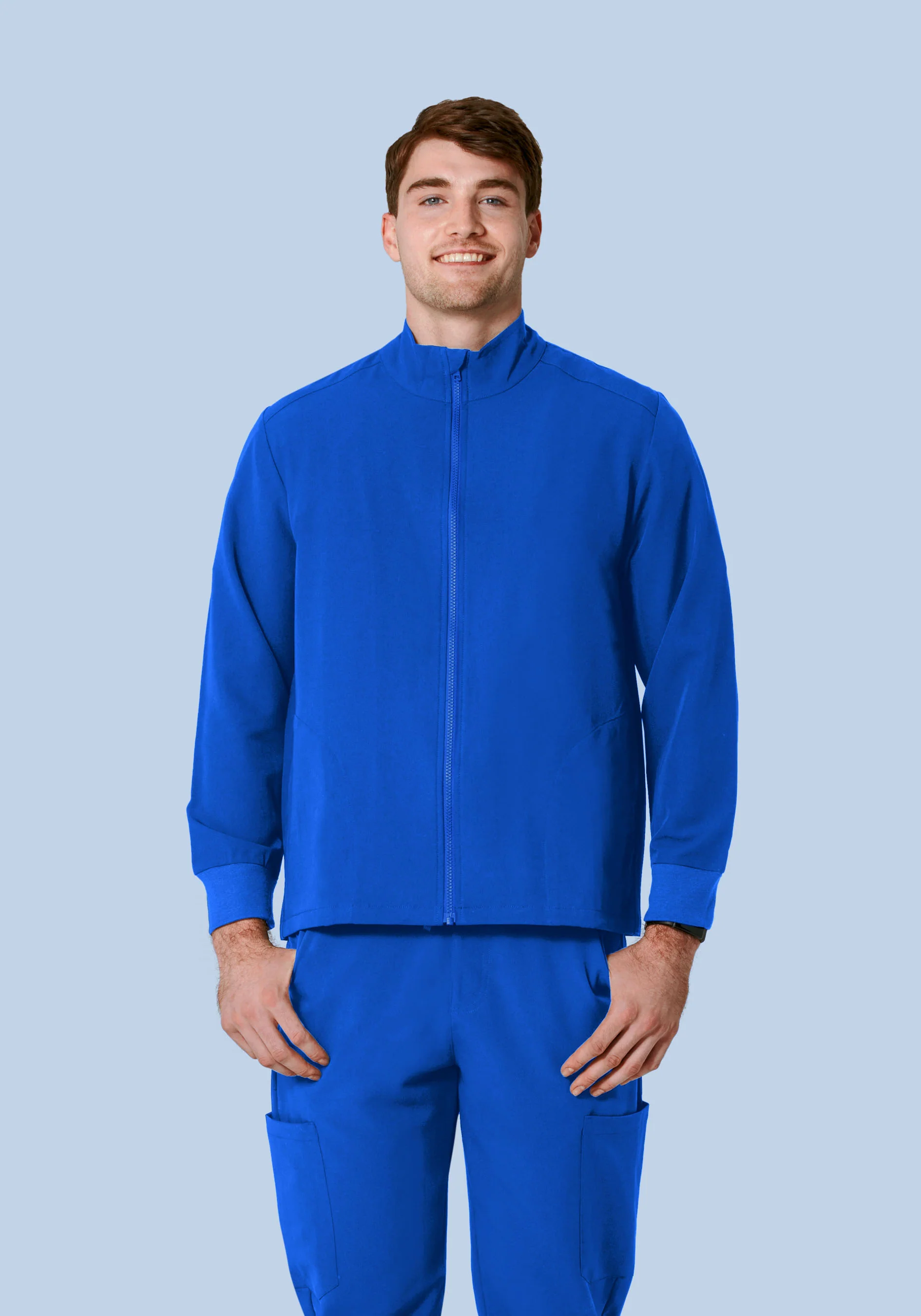 Men's Modern Scrub Jacket Royal Blue