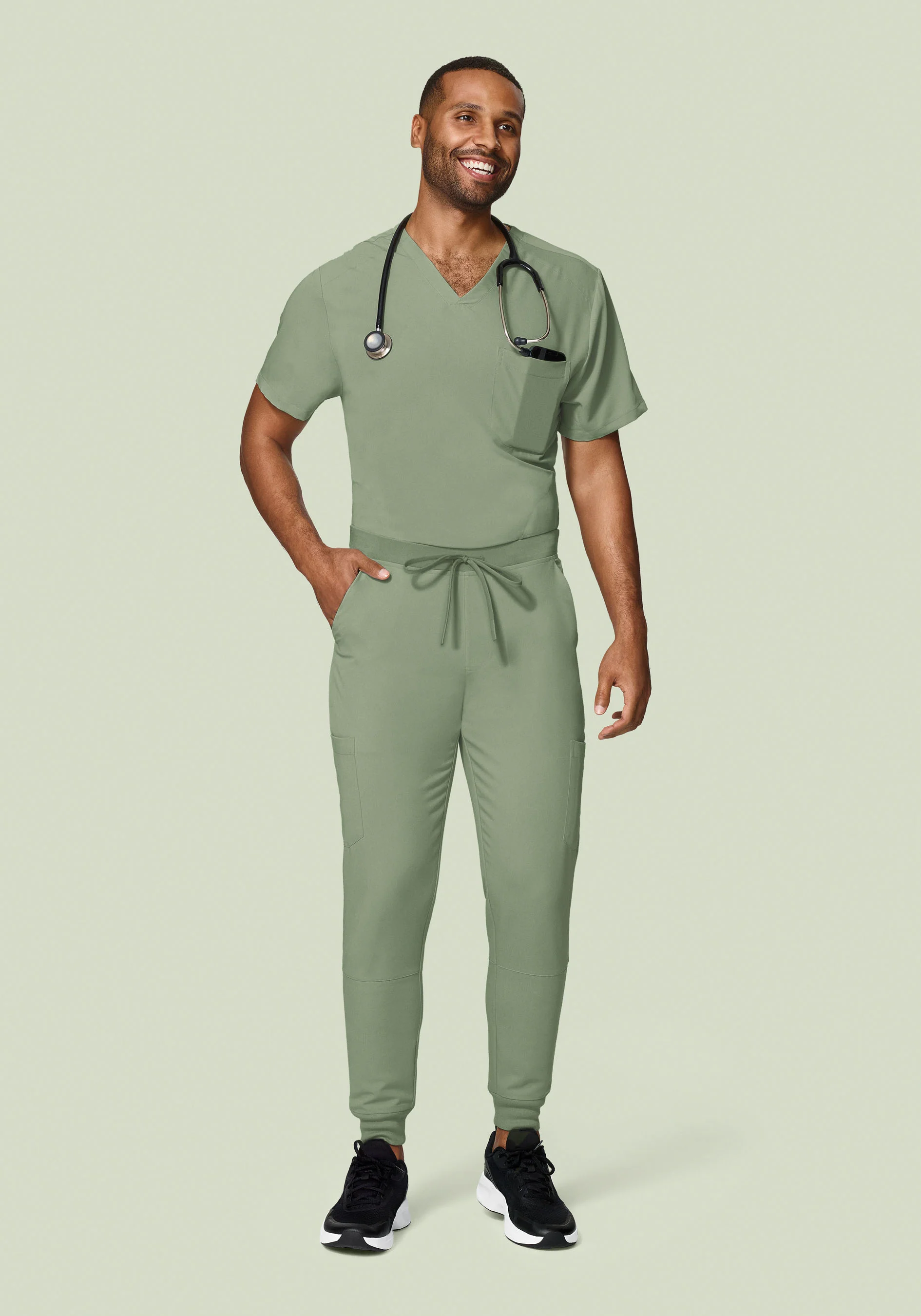 Three Pocket Top Cool Sage - Image 3