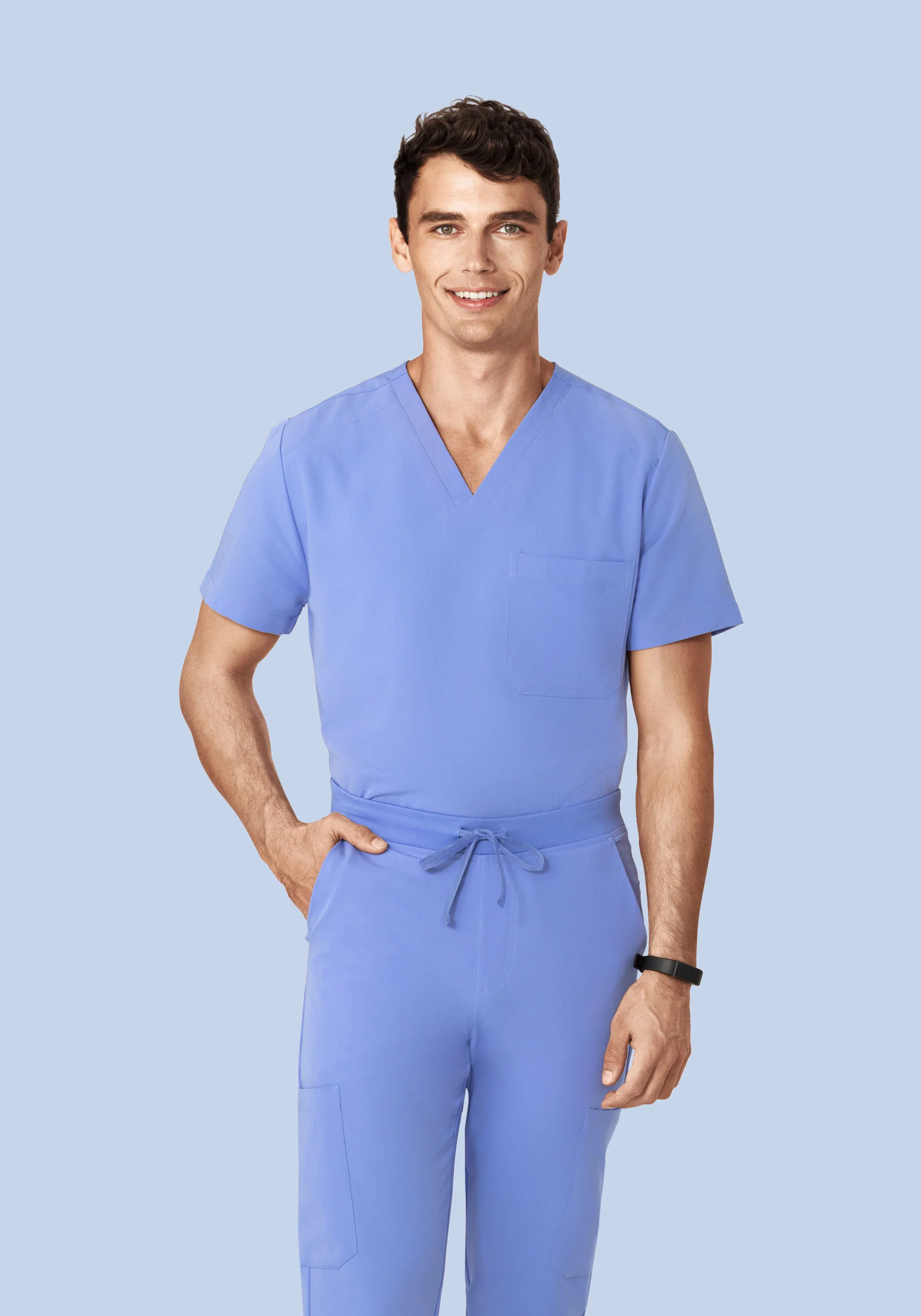 Three Pocket Top French Blue - Image 2
