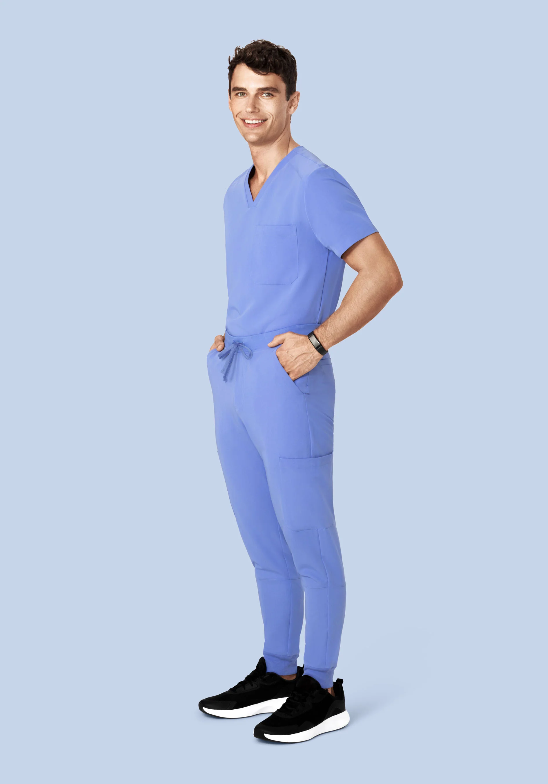 Three Pocket Top French Blue - Image 3