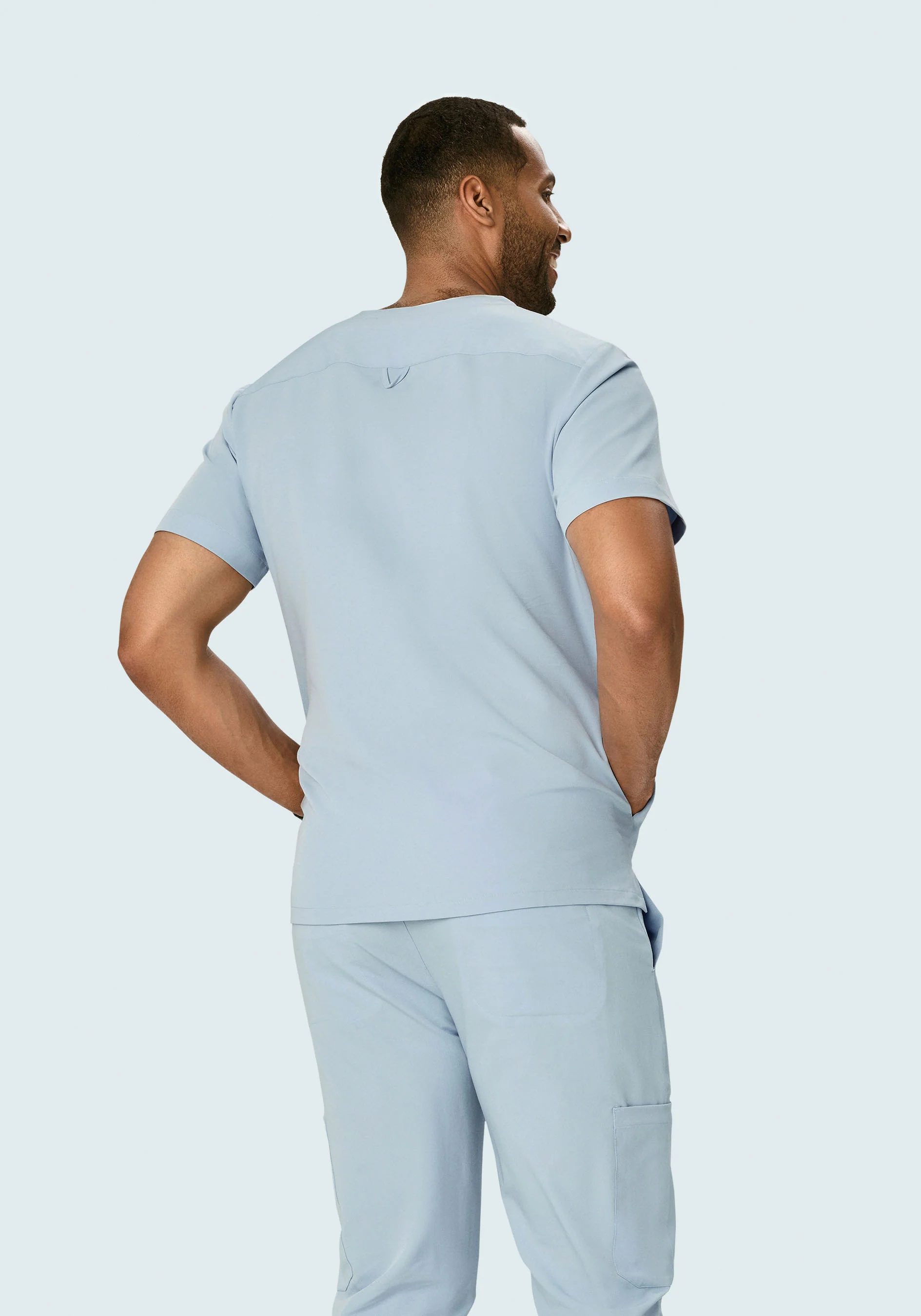 Three Pocket Top Powder Blue - Image 3