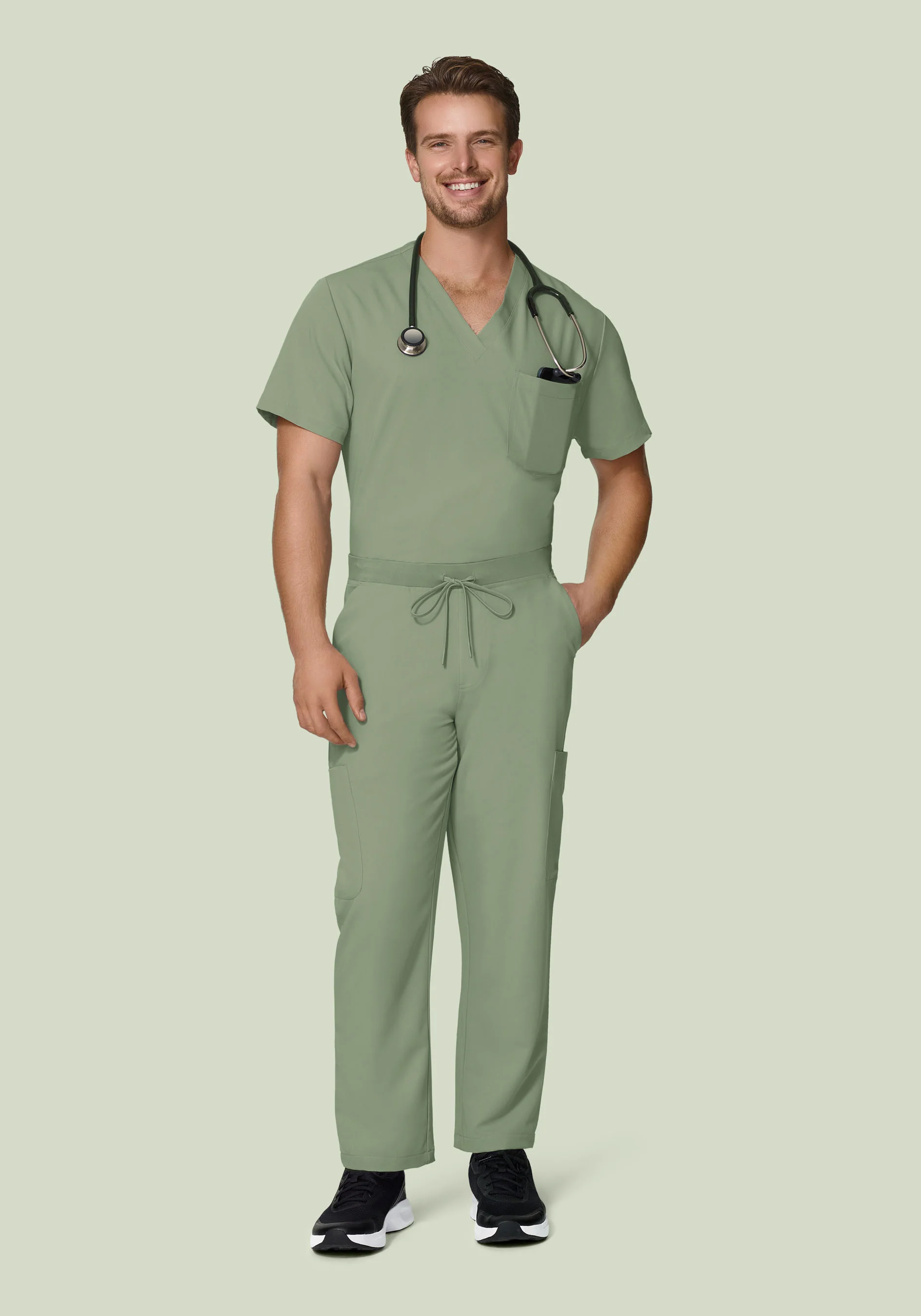 Two Pocket Top Cool Sage - Image 3