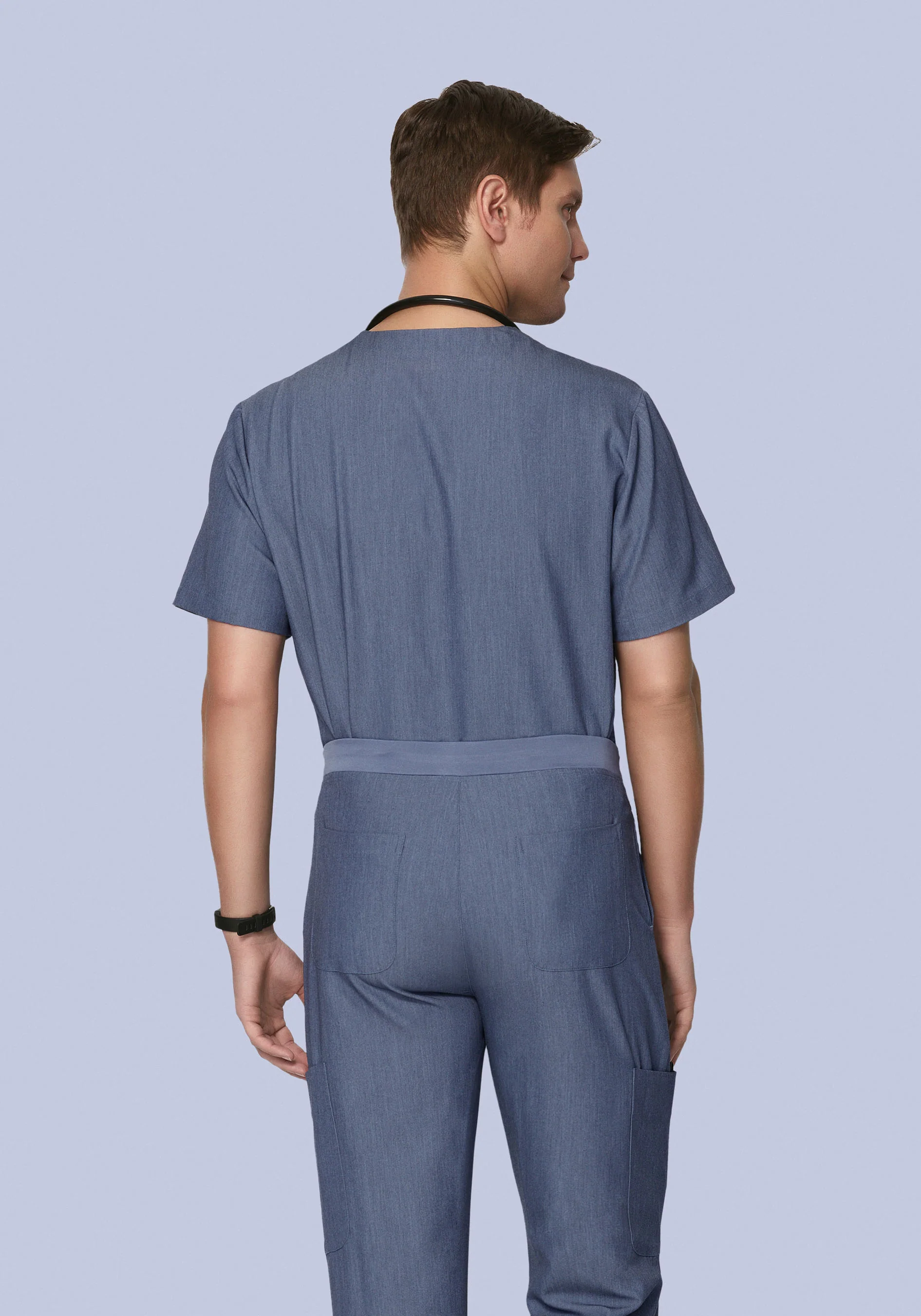 Two Pocket Top Heather Denim - Image 5